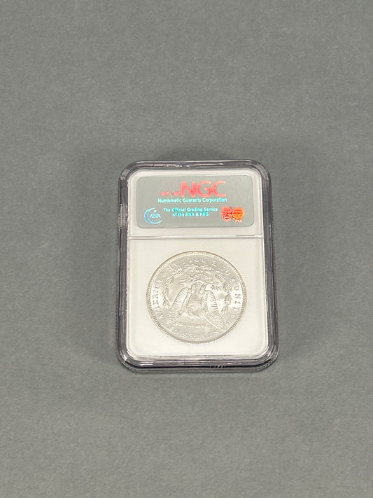NGC Graded 1885 Silver Morgan Dollar MS 63