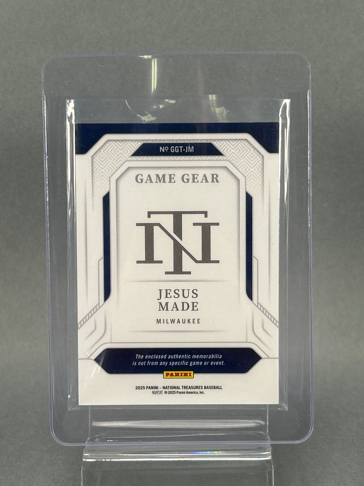2025 Panini Jesus Made Game Gear 13/25 Triple Patch Card