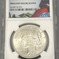 1925 Silver Peace Dollar NGC Brilliant Uncirculated