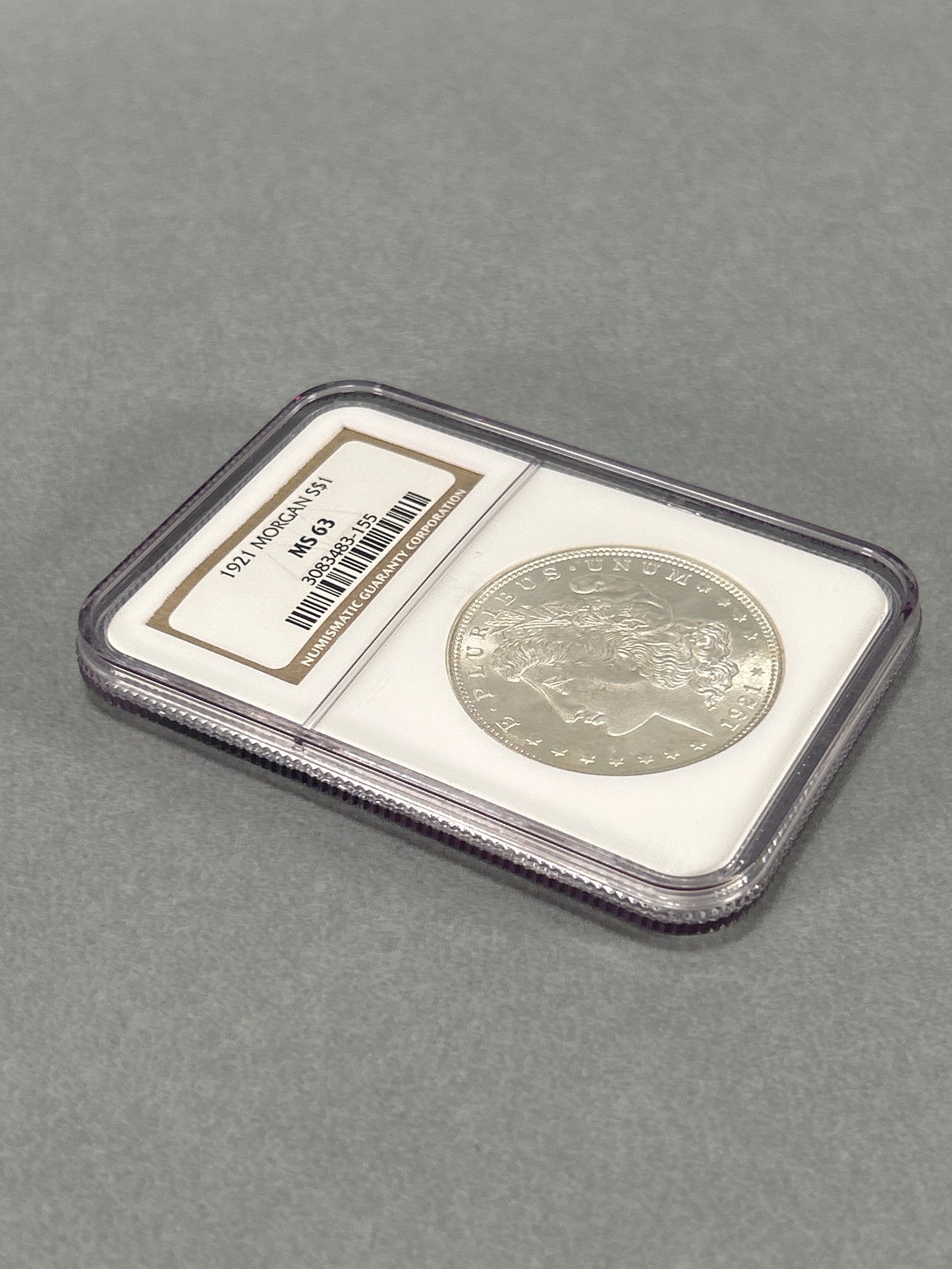 NGC Graded 1921 Silver Morgan Dollar