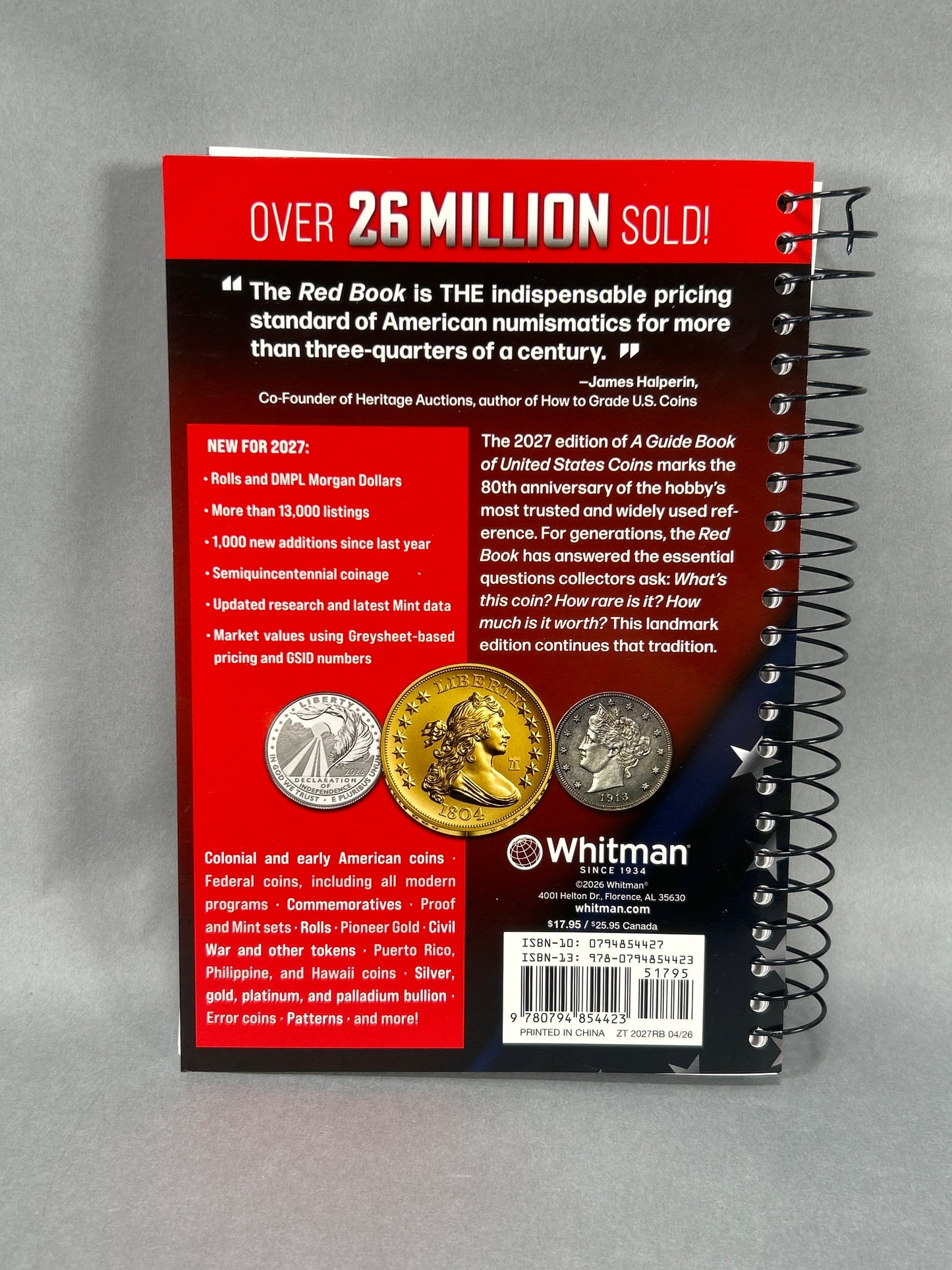 2027 Official Red Book: A Guide Book of United States Coins (Spiral Edition)