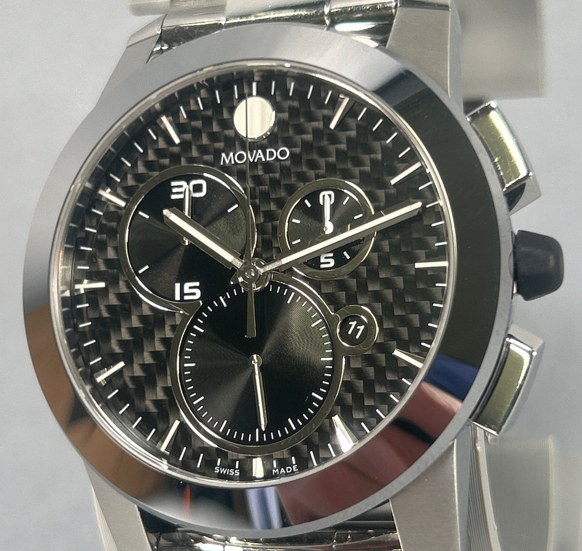 Movado Vizio Carbon Fiber Chrono Watch