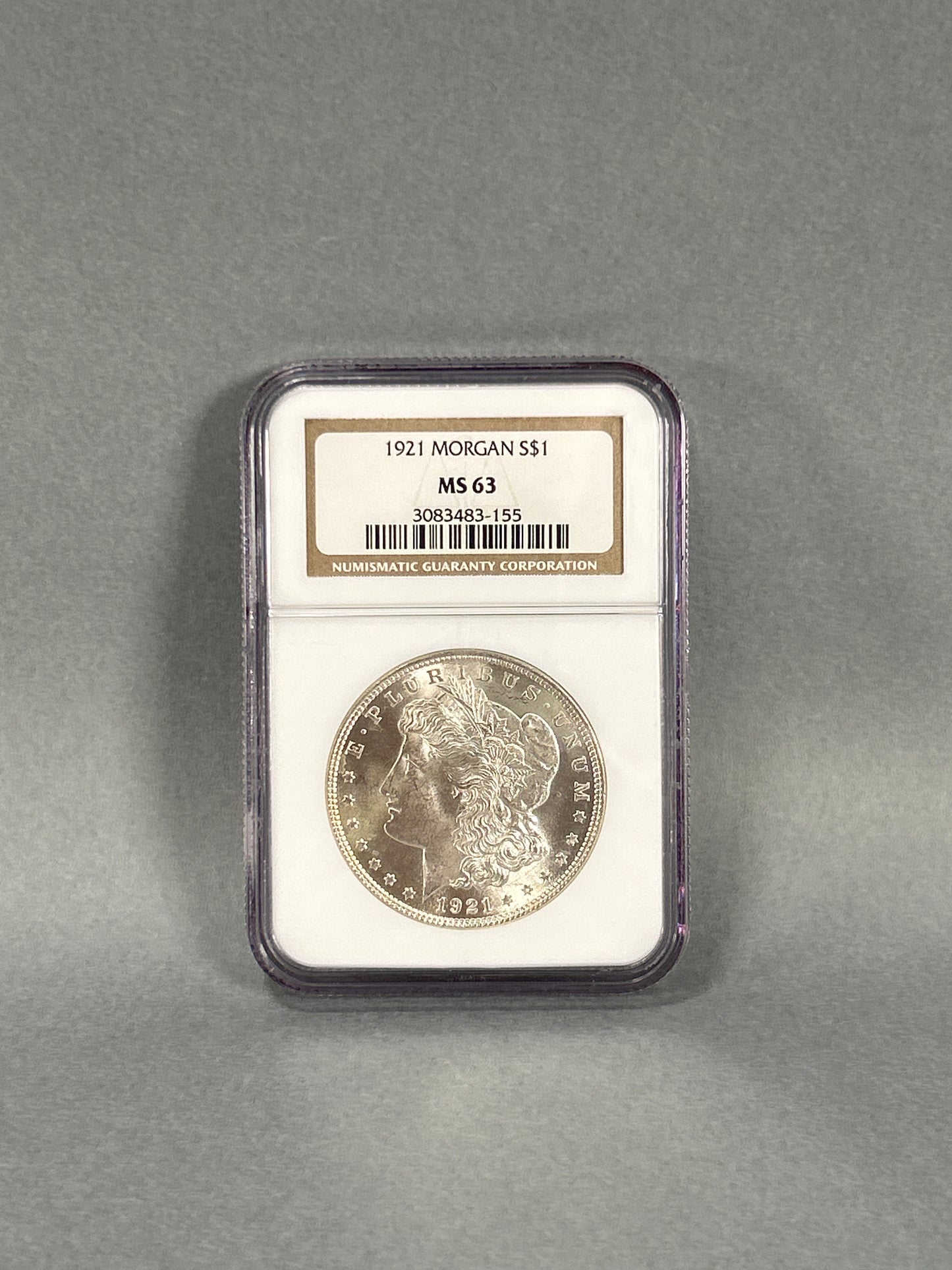 NGC Graded 1921 Silver Morgan Dollar
