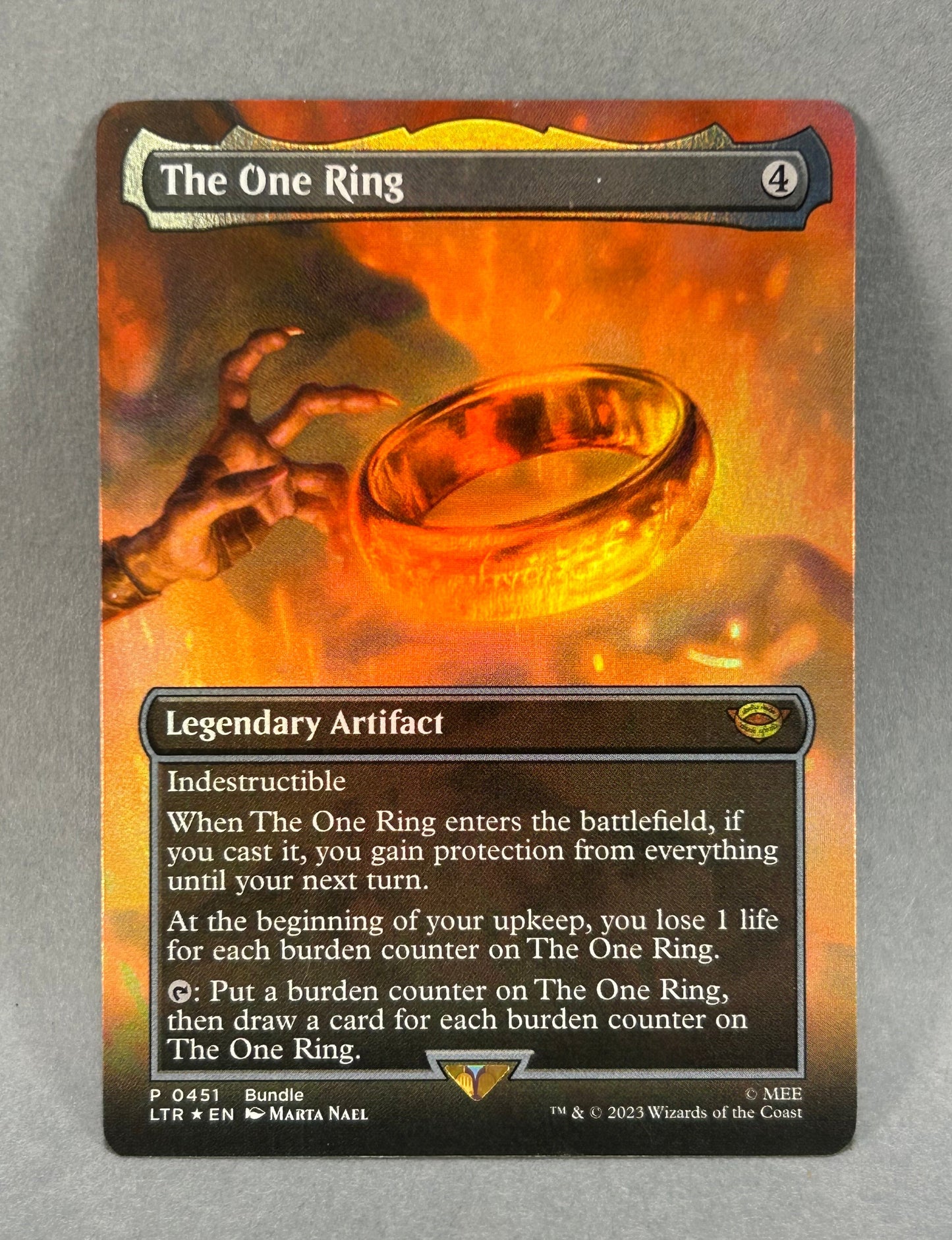 The One Ring (Foil) | The Lord of the Rings: Tales of Middle-earth | Magic: The Gathering #0451