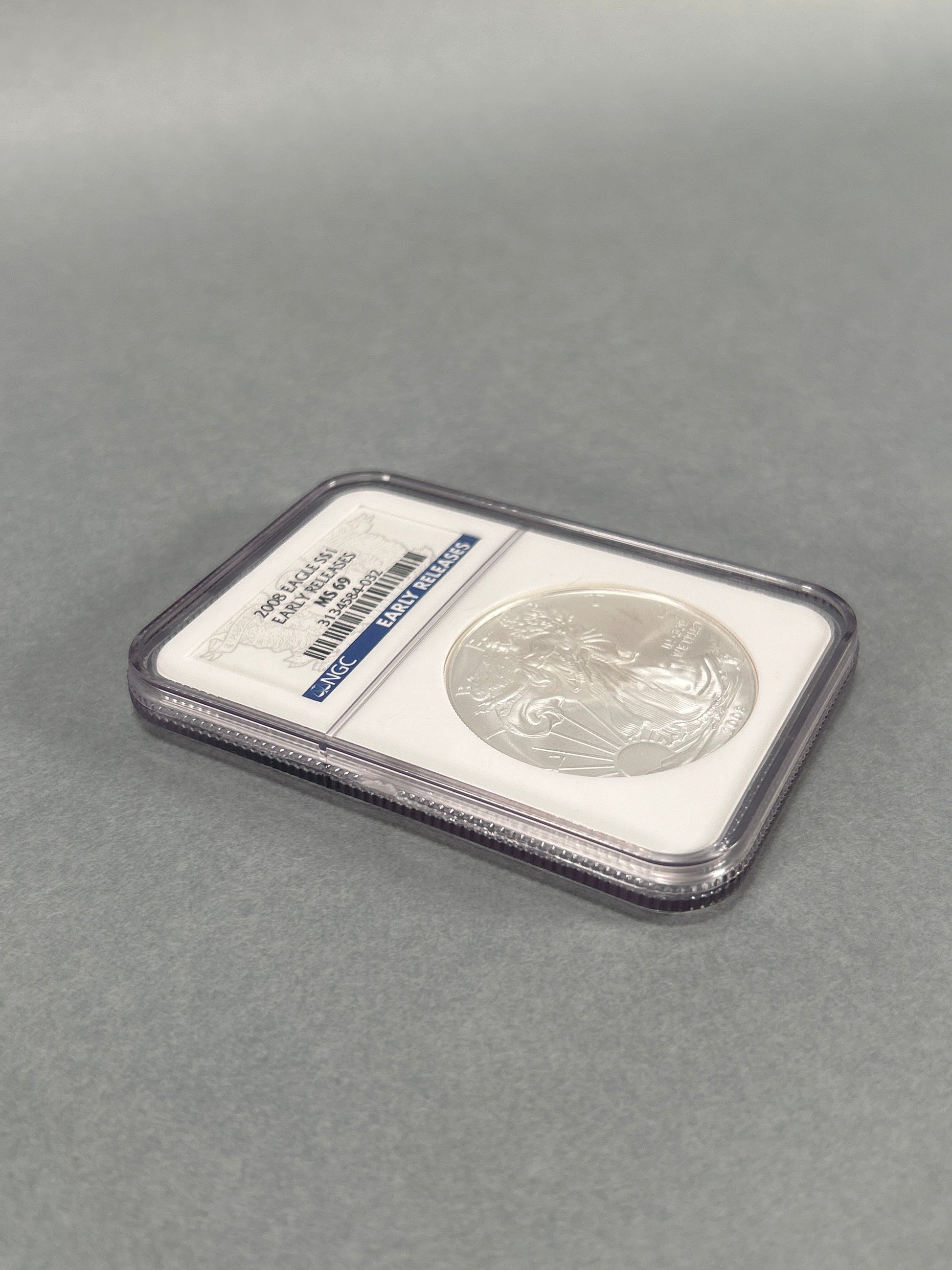 NGC Graded 2008 $1 Silver Eagle MS 69