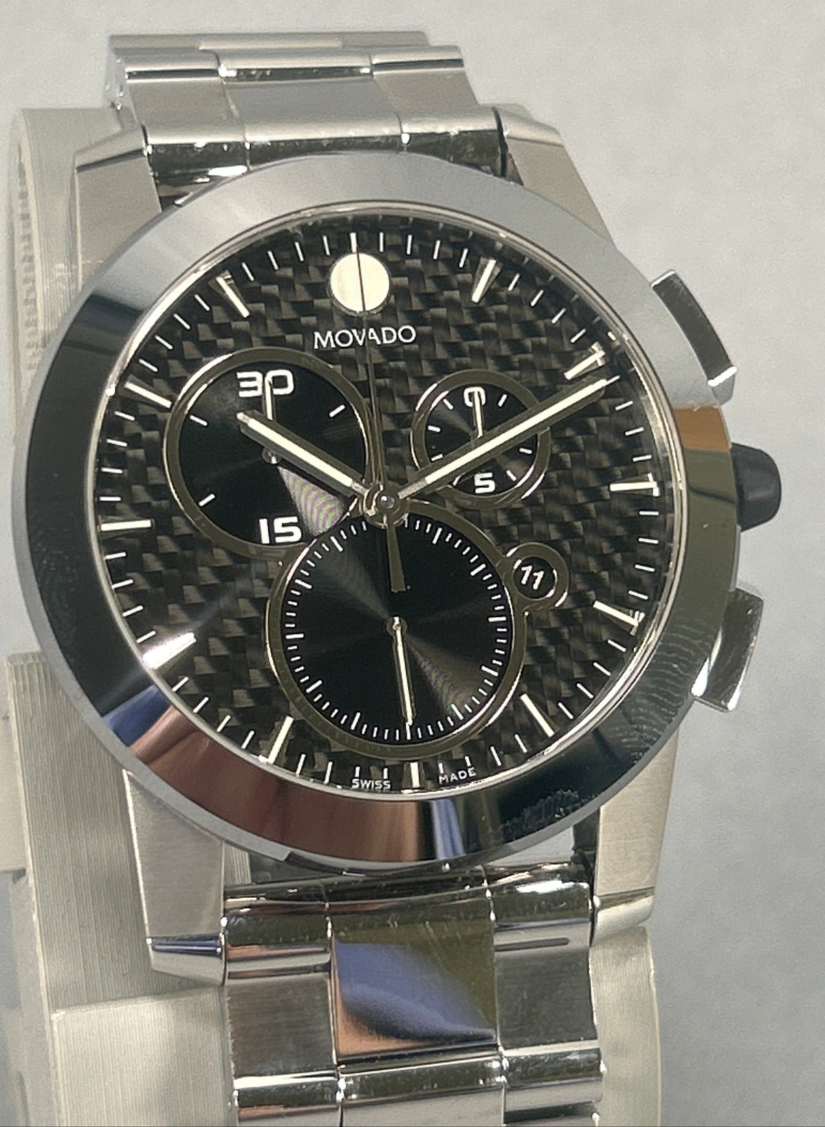 Movado Vizio Carbon Fiber Chrono Watch