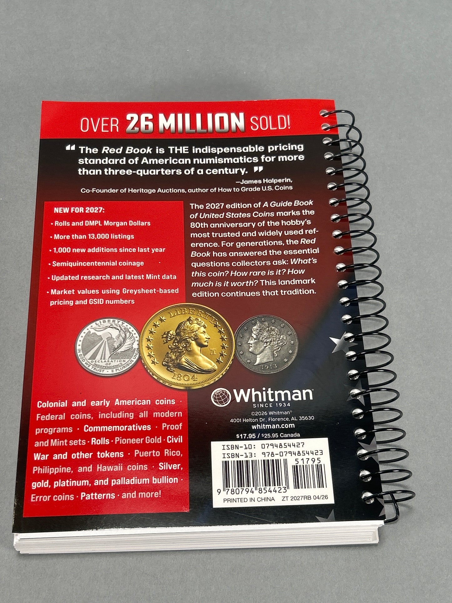 2027 Official Red Book: A Guide Book of United States Coins (Spiral Edition)