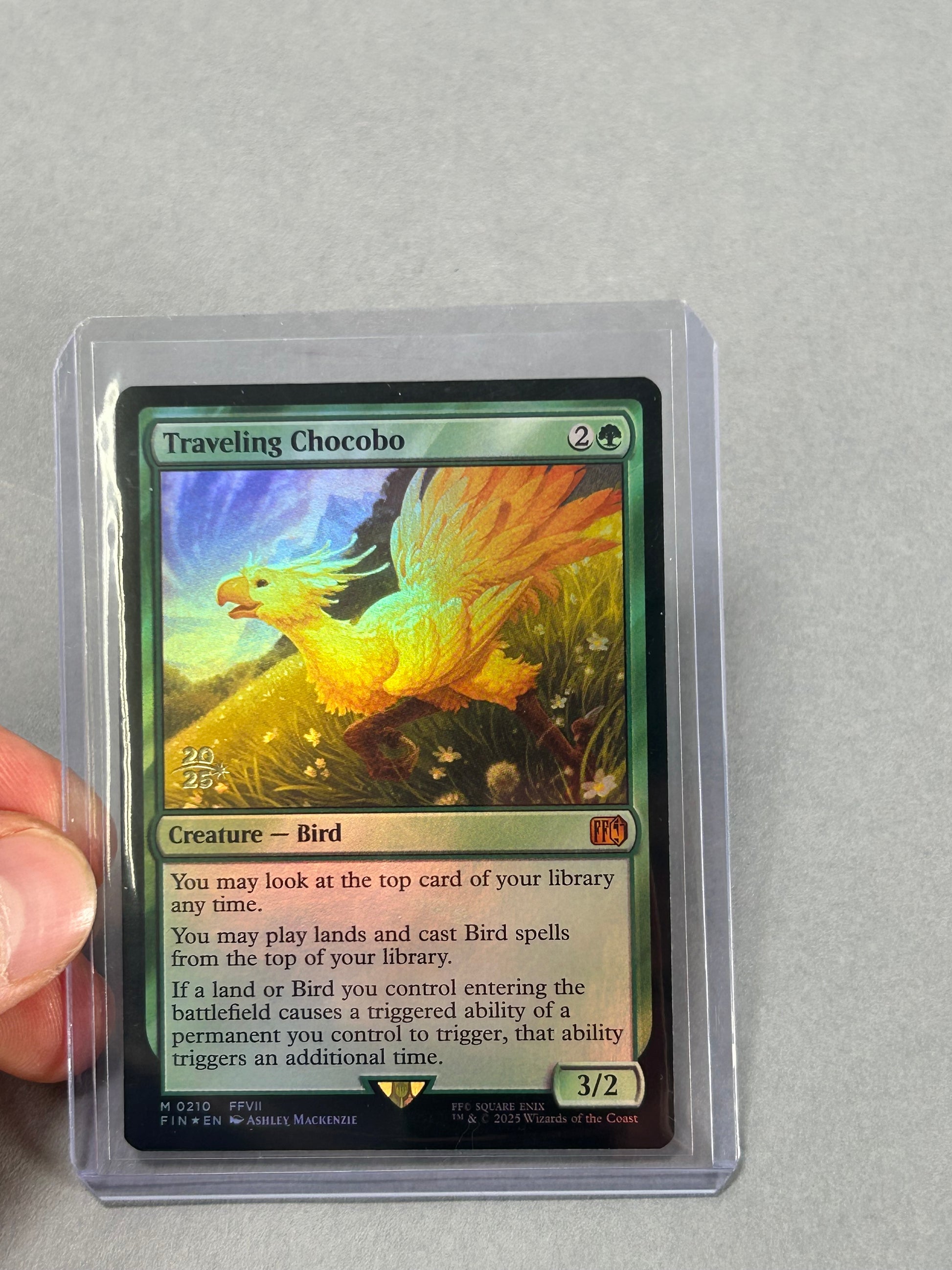MTG Traveling Chocobo (Foil) | Final Fantasy VII | Magic: The Gathering #0210