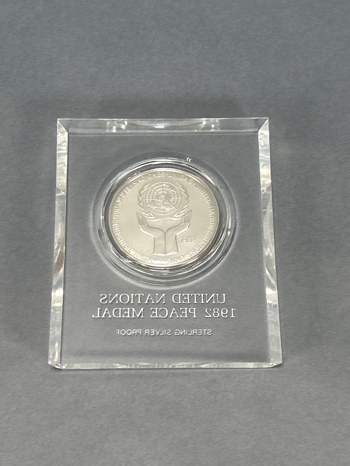 United Nations 1982 Peace Medal Sterling Silver Proof