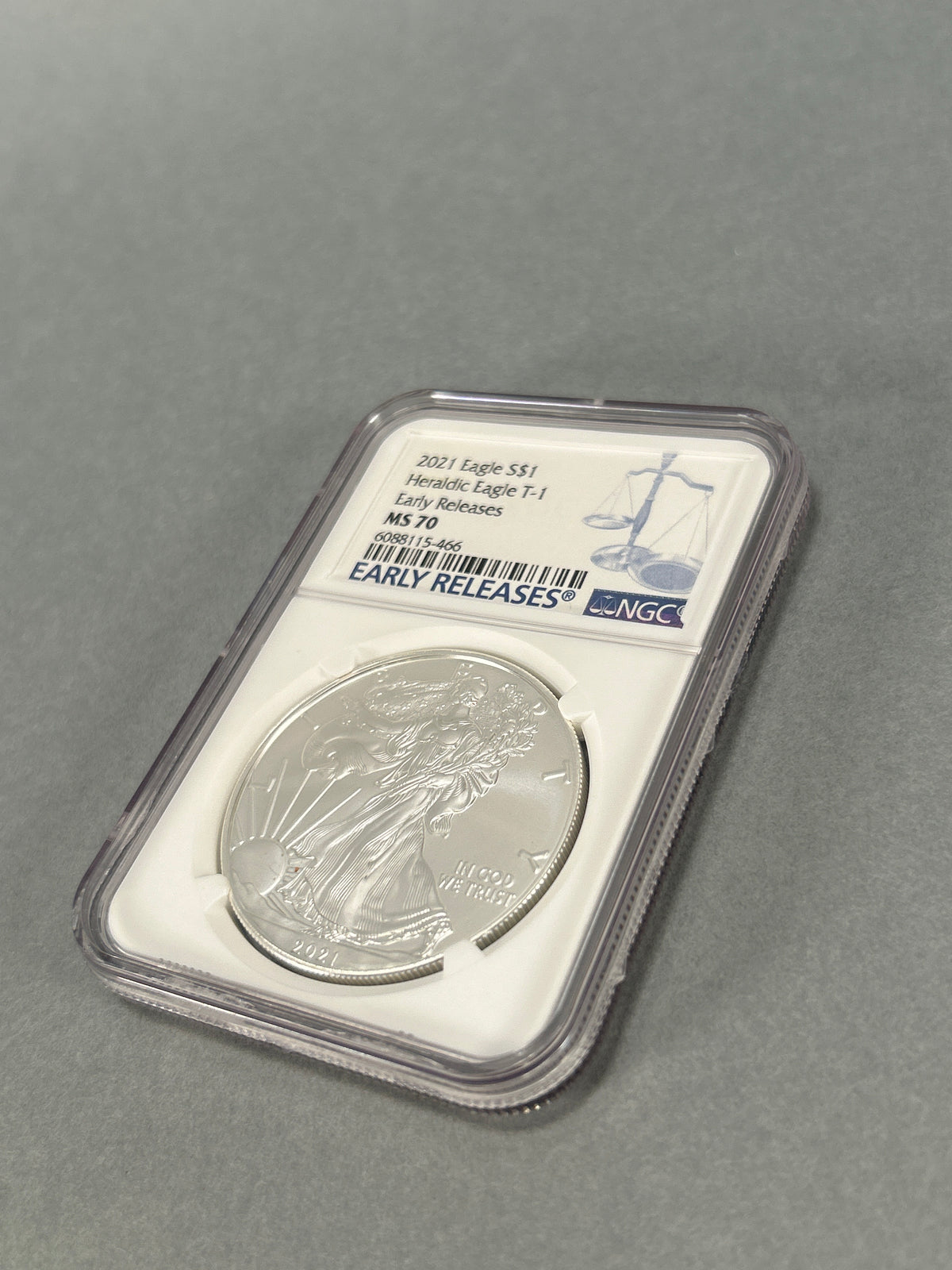 2021 Silver Eagle Heraldic Eagle T-1 NGC-MS 70