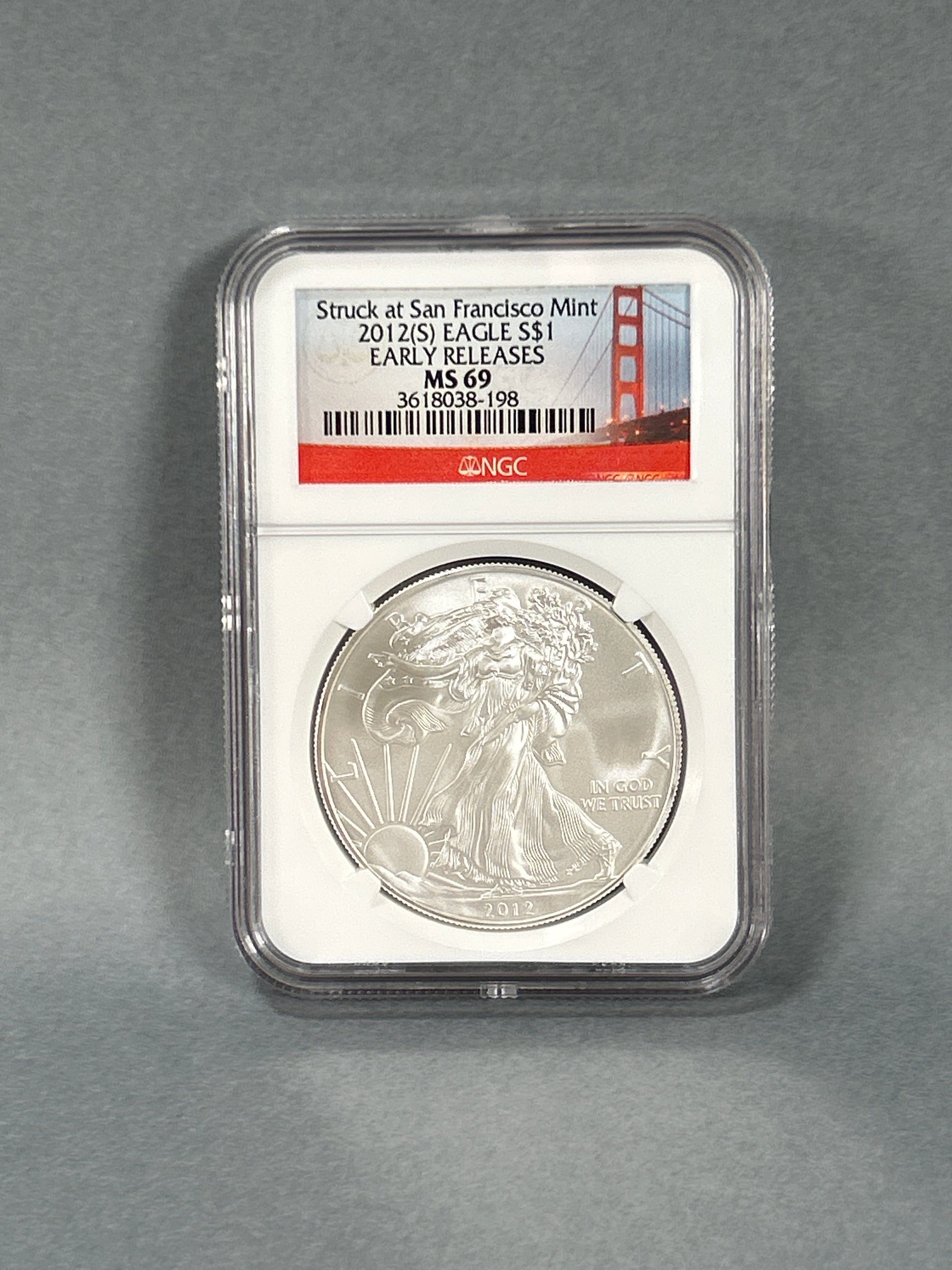 NGC Graded 2012 $1 Silver Eagle MS 69