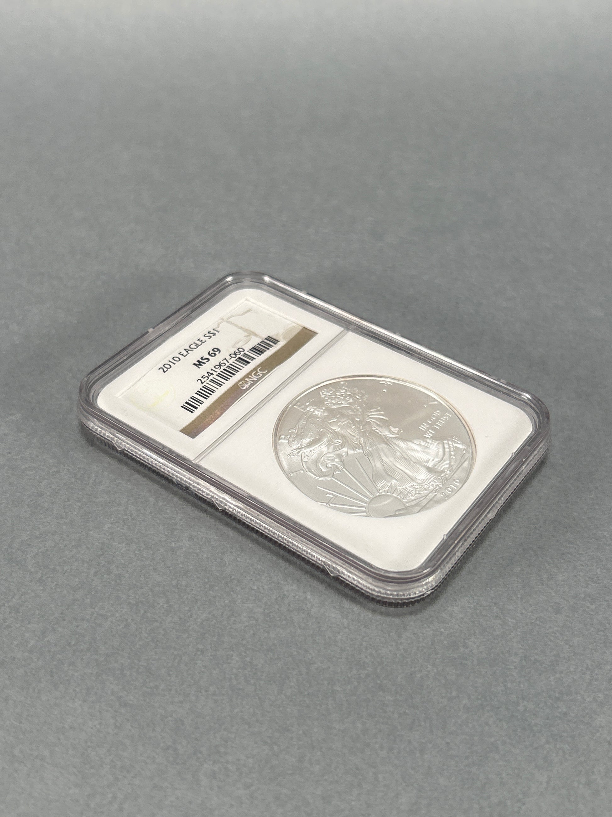 NGC Graded 2010 $1 Silver Eagle MS 69
