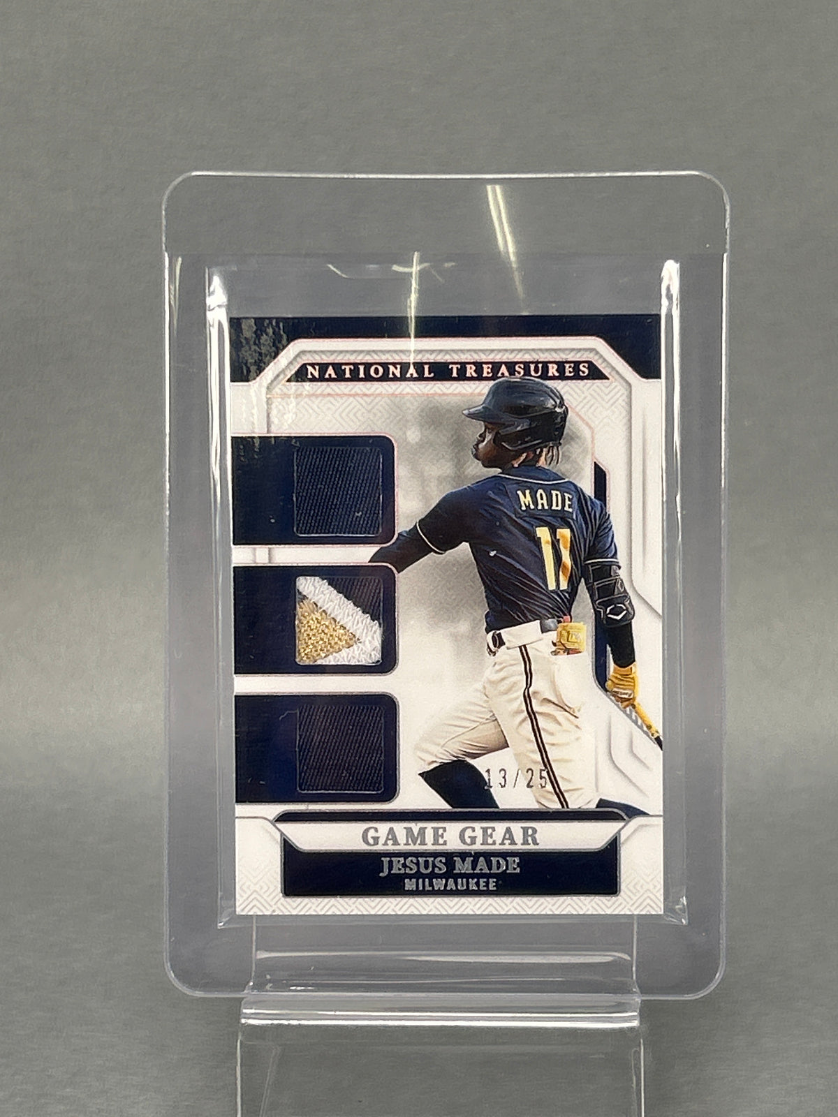2025 Panini Jesus Made Game Gear 13/25 Triple Patch Card