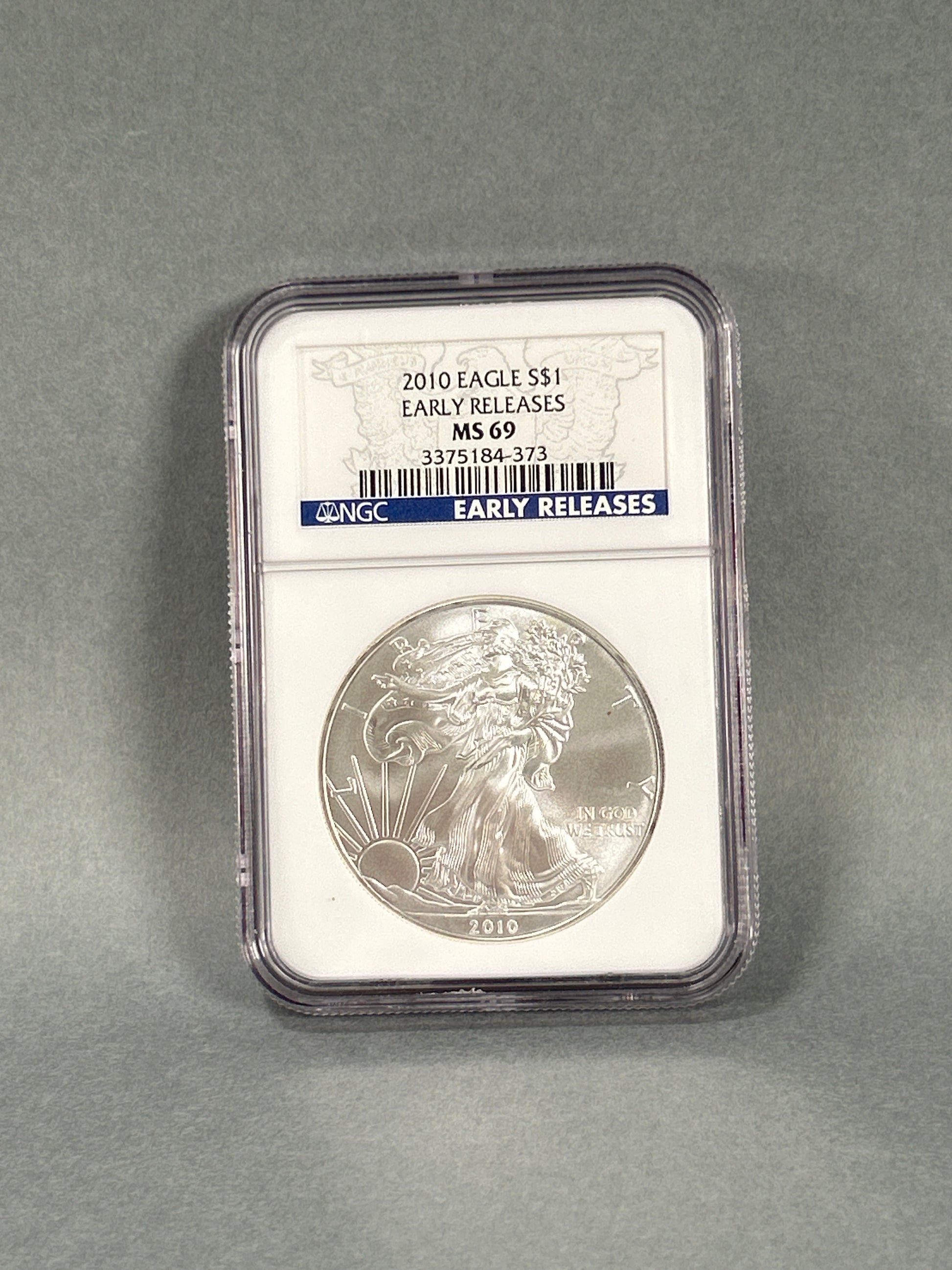 NGC Graded 2010 $1 Silver Eagle MS 69