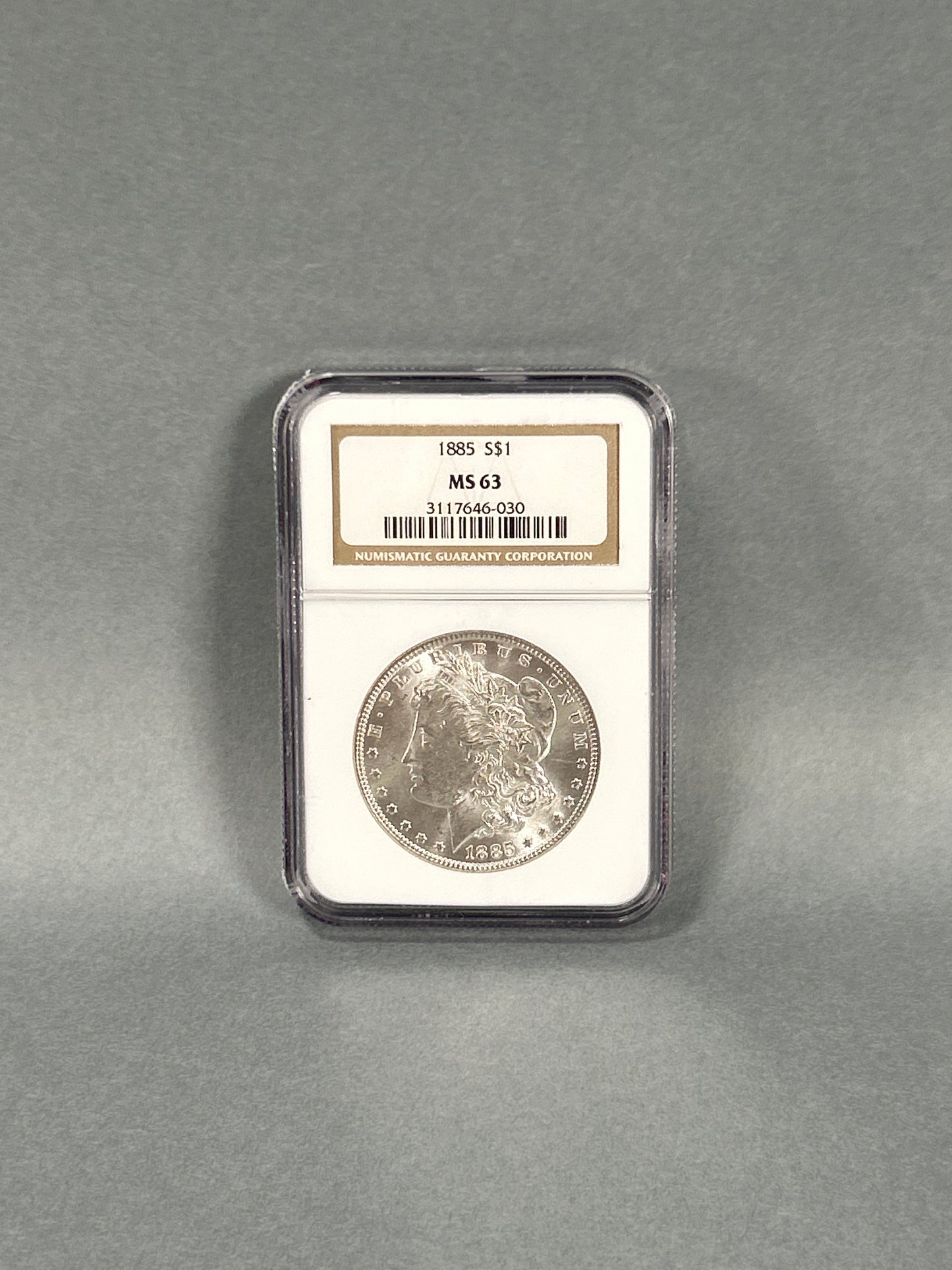 NGC Graded 1885 Silver Morgan Dollar MS 63