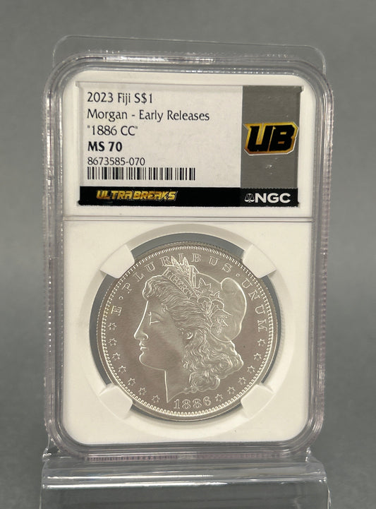 NGC Graded Fiji Morgan $1 Silver Coin MS 70