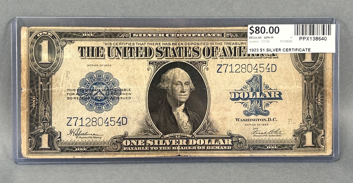 1923 $1 Silver Certificate