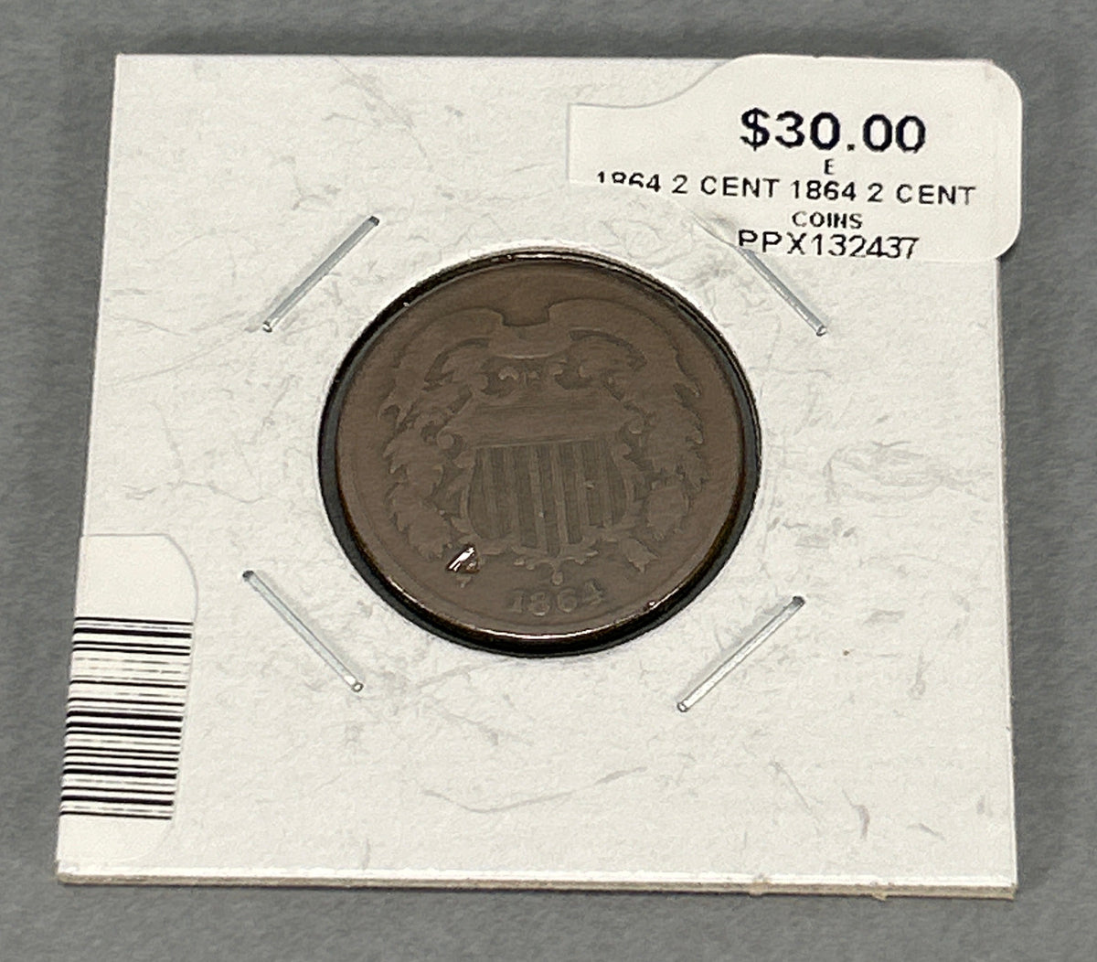 1864 2 Cent Coin