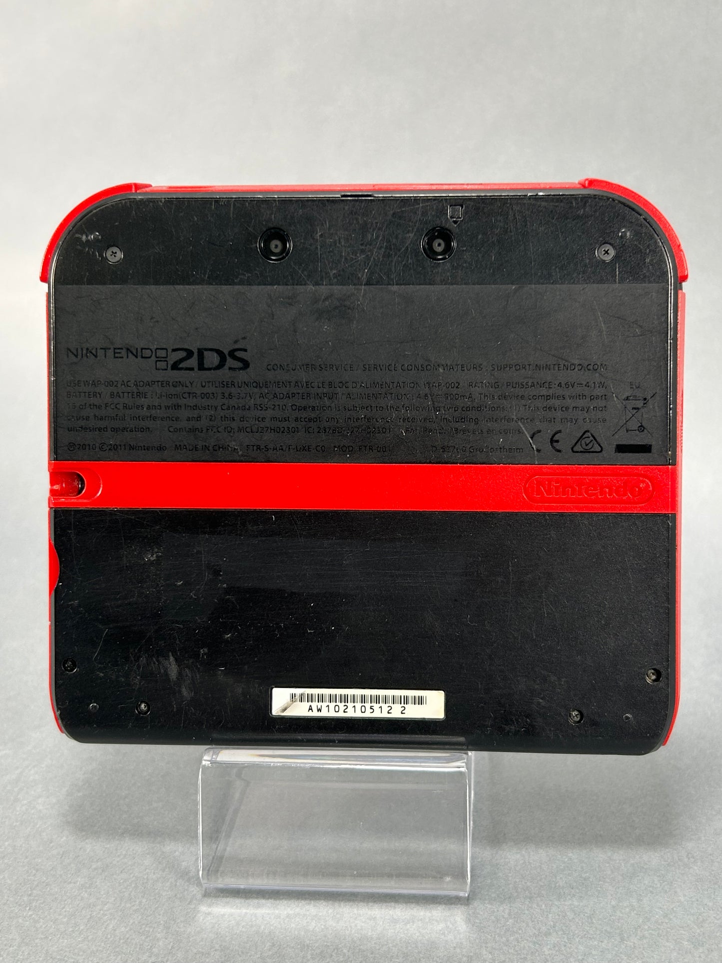 Nintendo 2DS WAP-002 W/Charger - Black