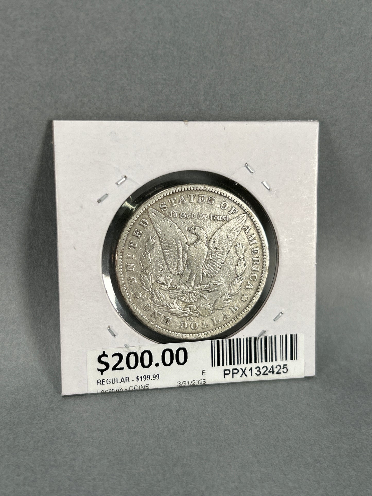1890-CC Carson City Morgan Dollar Ungraded NGC
