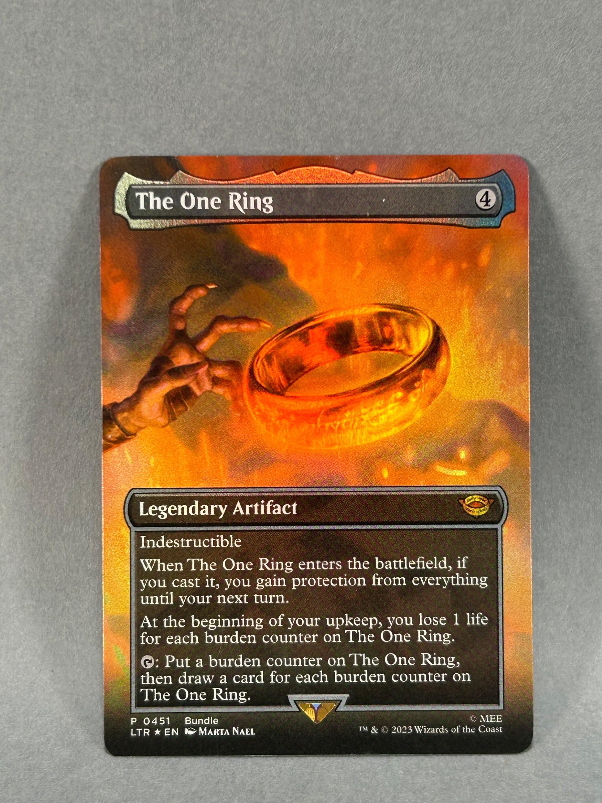 The One Ring (Foil) | The Lord of the Rings: Tales of Middle-earth | Magic: The Gathering #0451