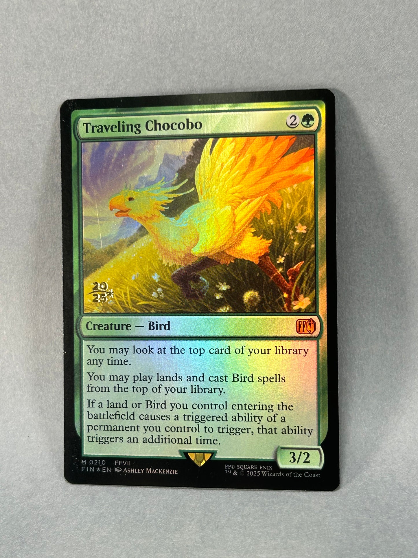 MTG Traveling Chocobo (Foil) | Final Fantasy VII | Magic: The Gathering #0210