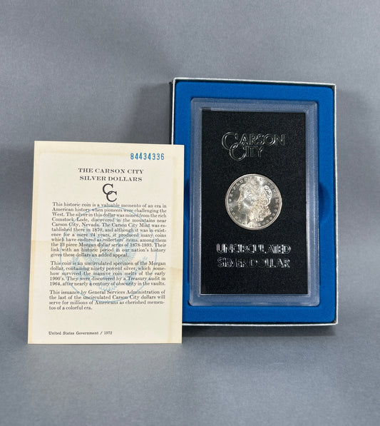 1885-CC Carson City Morgan Silver Dollar Uncirculated GSA Hoard Key Date