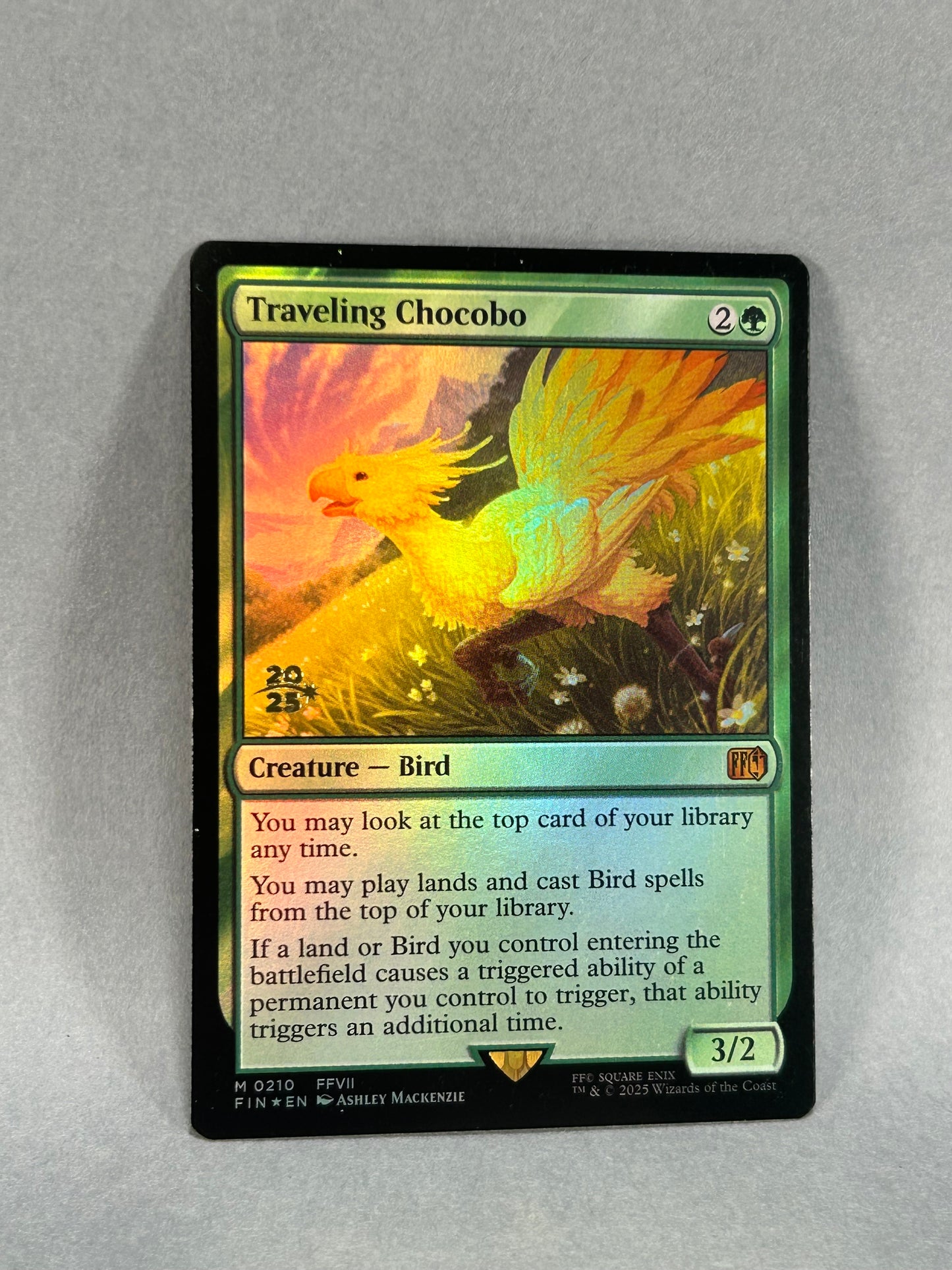MTG Traveling Chocobo (Foil) | Final Fantasy VII | Magic: The Gathering #0210