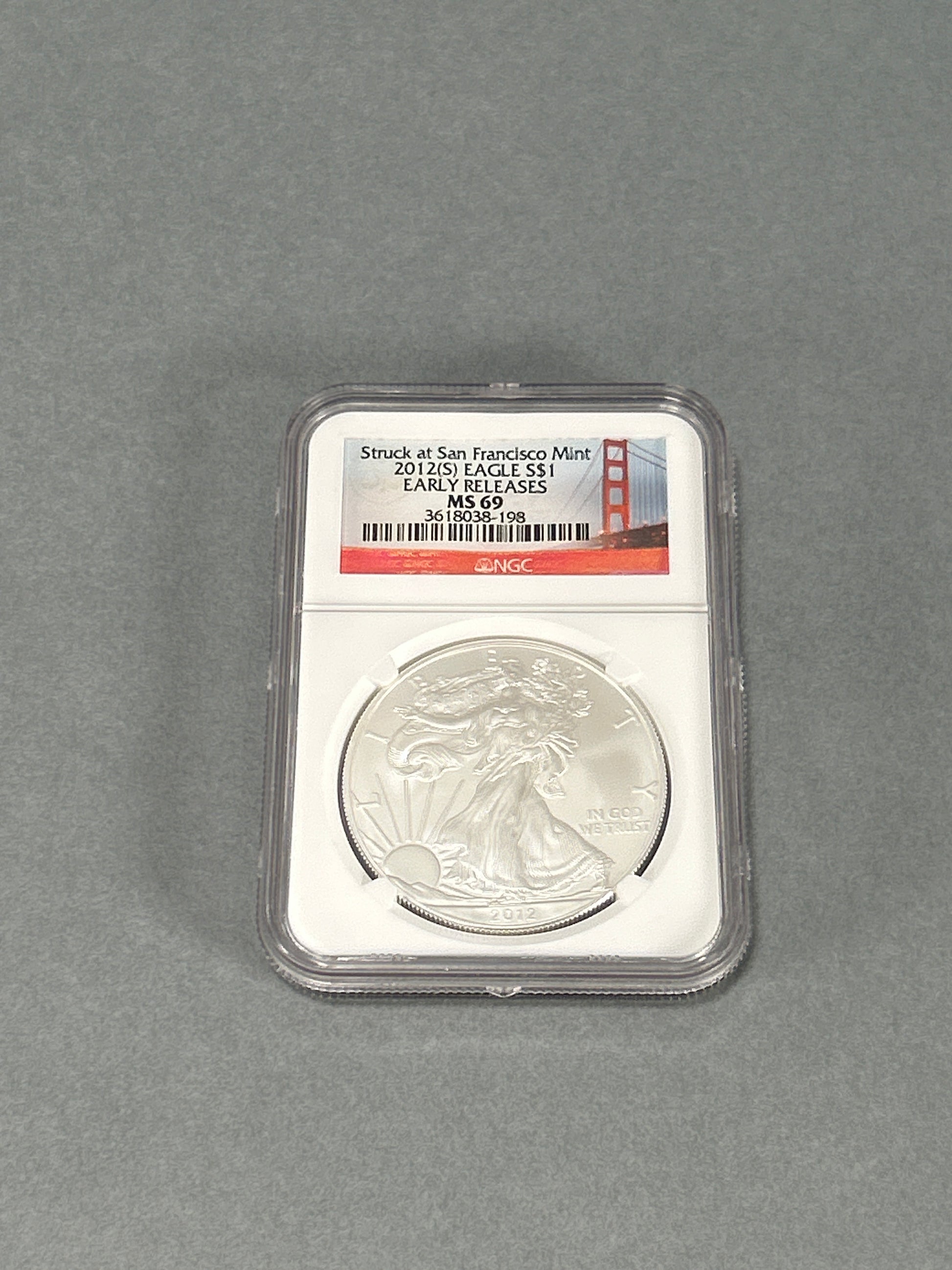 NGC Graded 2012 $1 Silver Eagle MS 69
