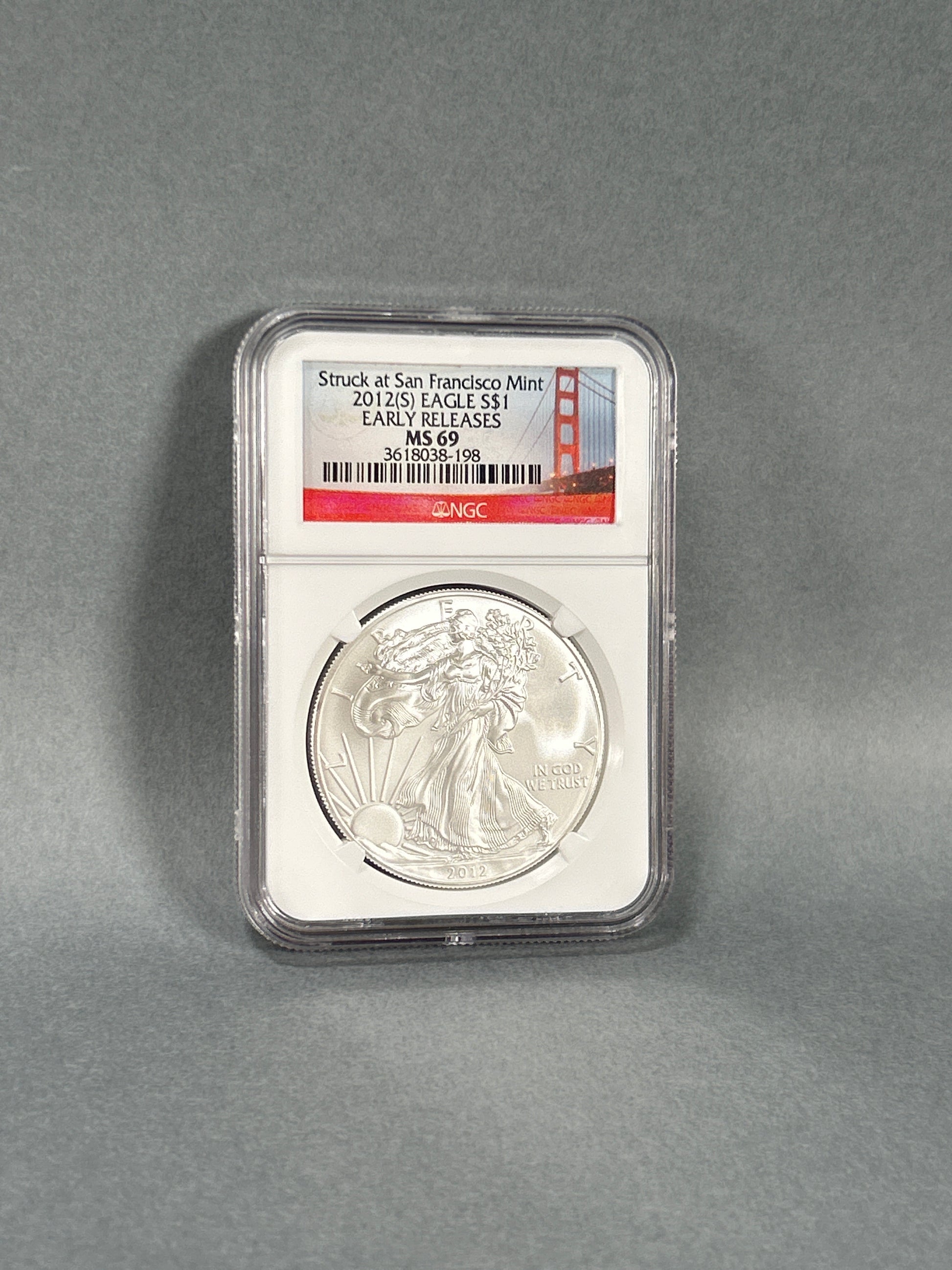 NGC Graded 2012 $1 Silver Eagle MS 69