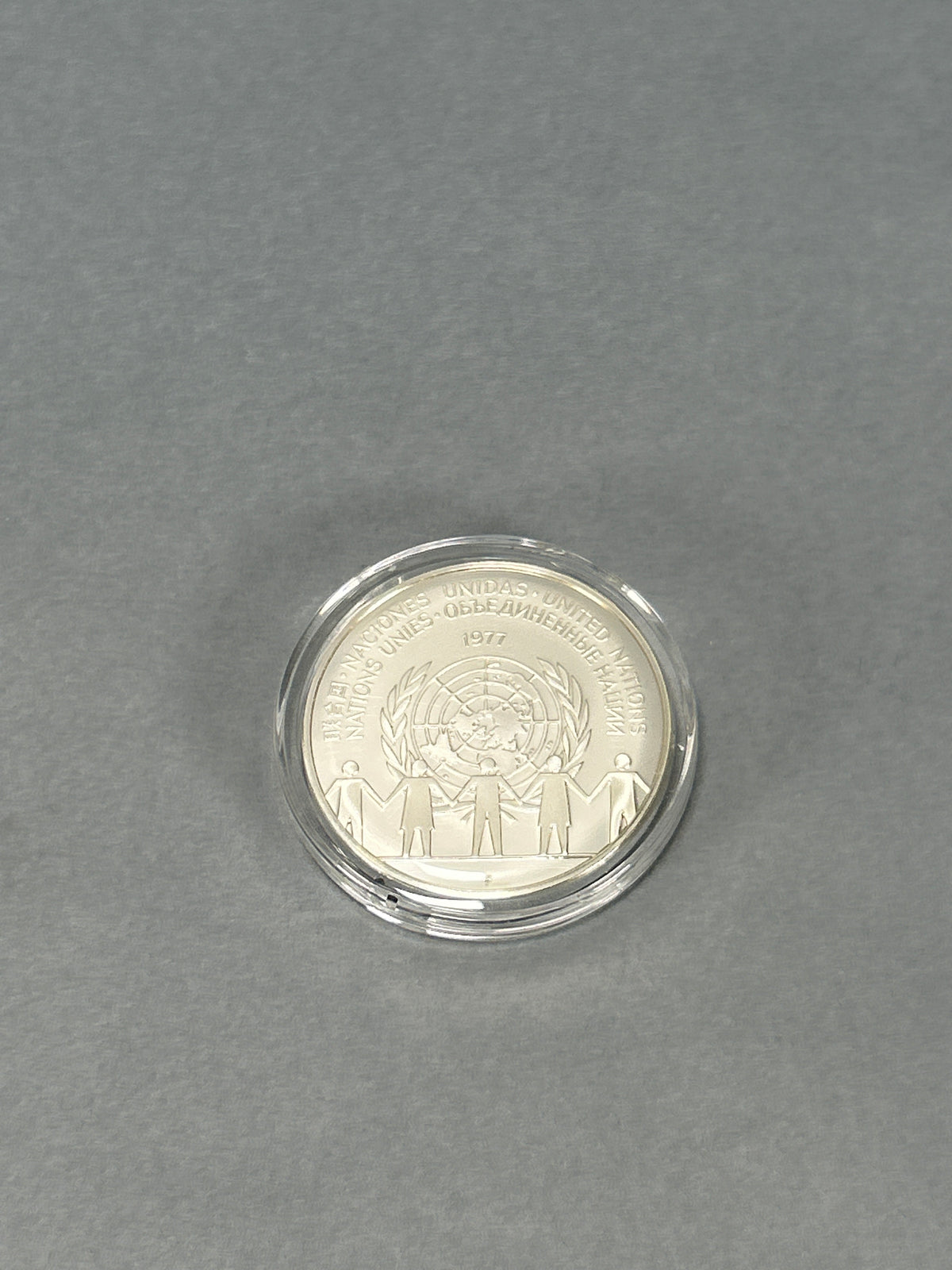 United Nations 1977 Peace Medal Sterling Silver Proof