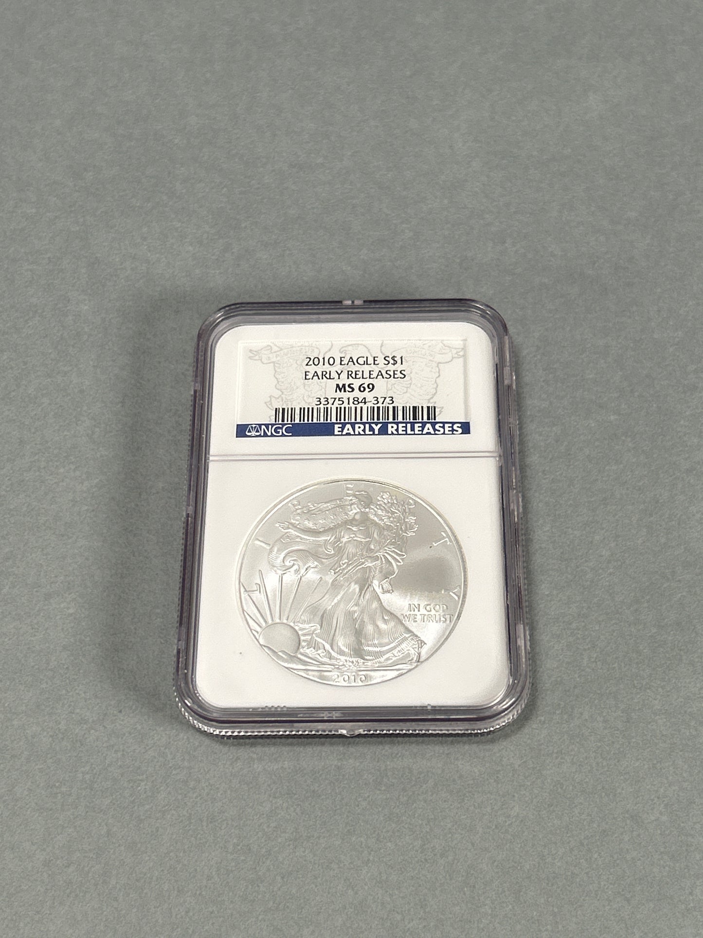 NGC Graded 2010 $1 Silver Eagle MS 69