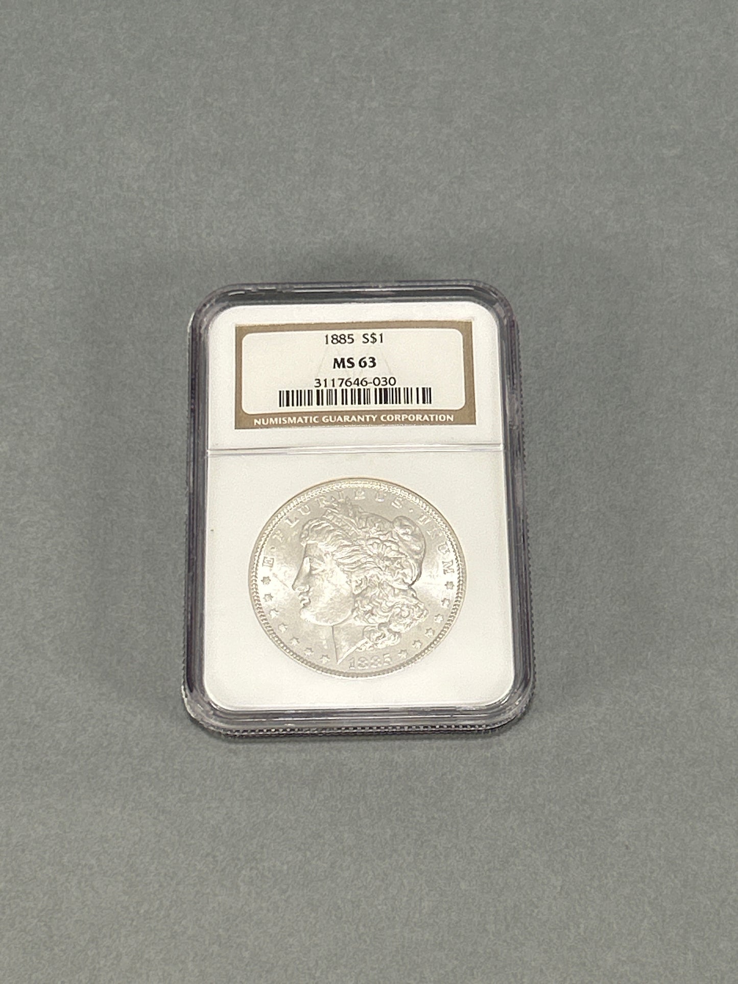 NGC Graded 1885 Silver Morgan Dollar MS 63
