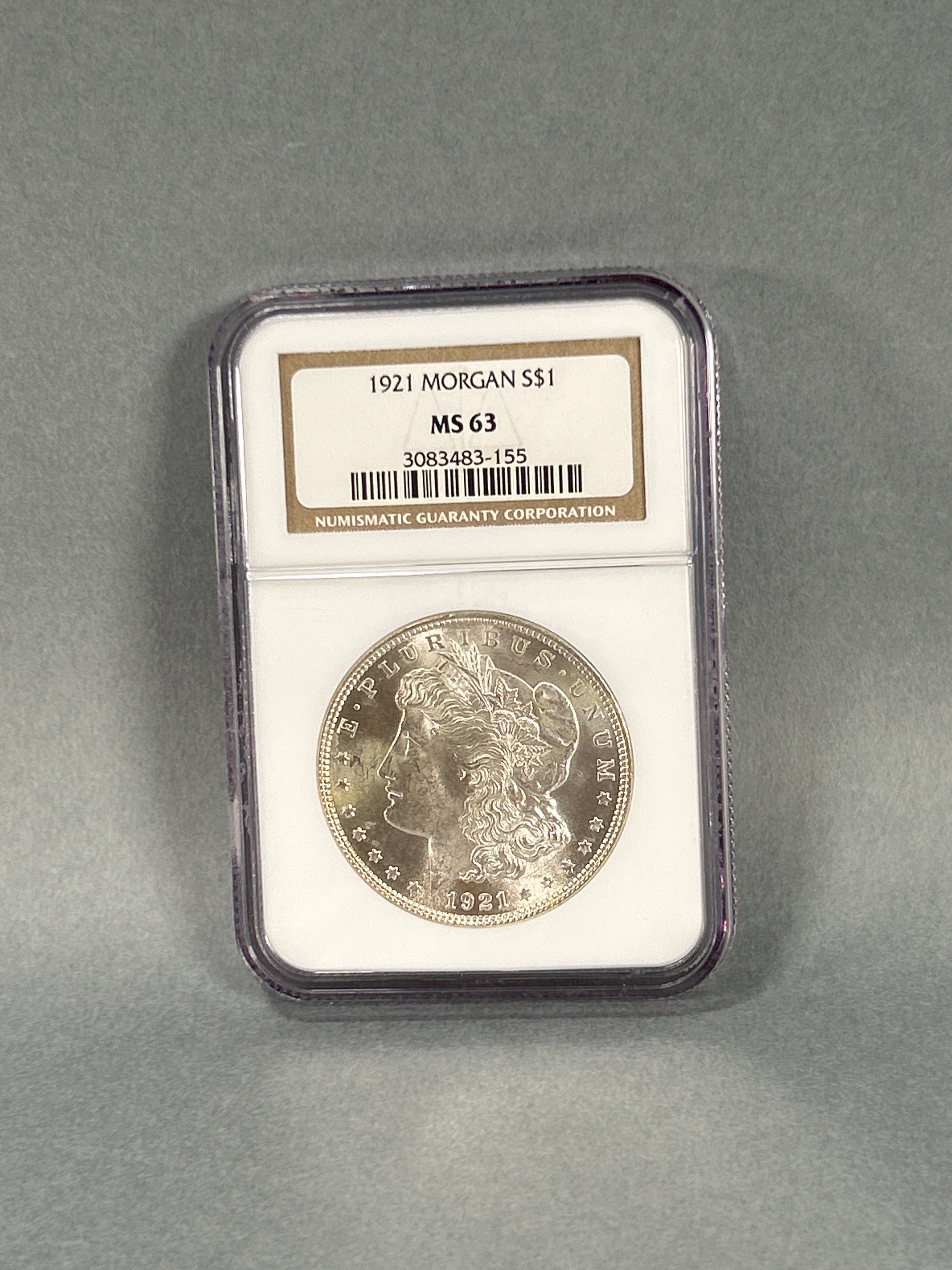 NGC Graded 1921 Silver Morgan Dollar