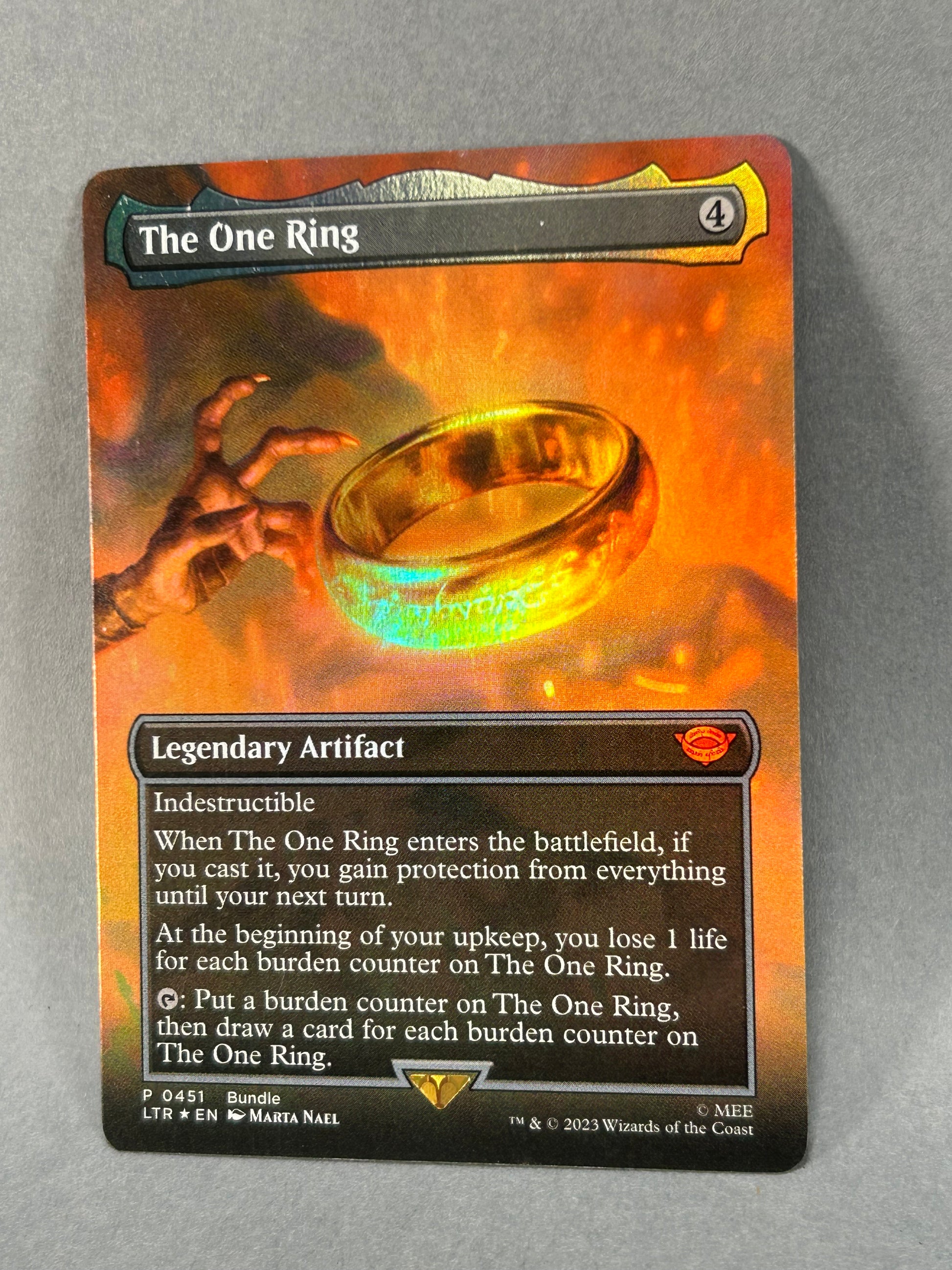 The One Ring (Foil) | The Lord of the Rings: Tales of Middle-earth | Magic: The Gathering #0451
