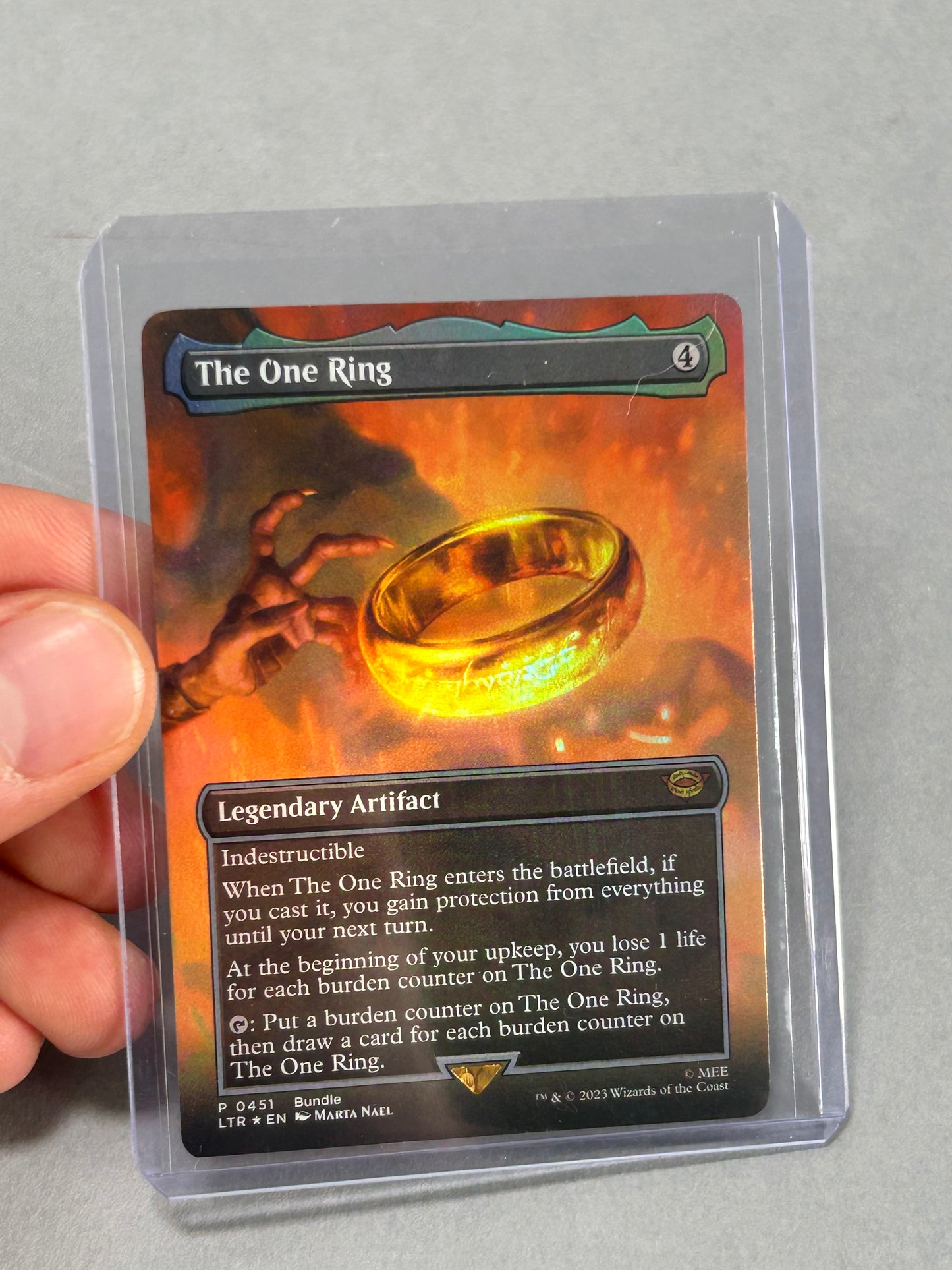 The One Ring (Foil) | The Lord of the Rings: Tales of Middle-earth | Magic: The Gathering #0451