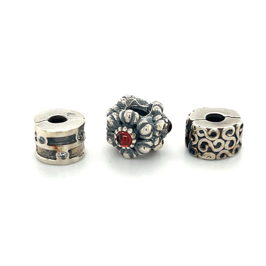 Authentic Pandora Red Accent Bead Set (3 Beads)