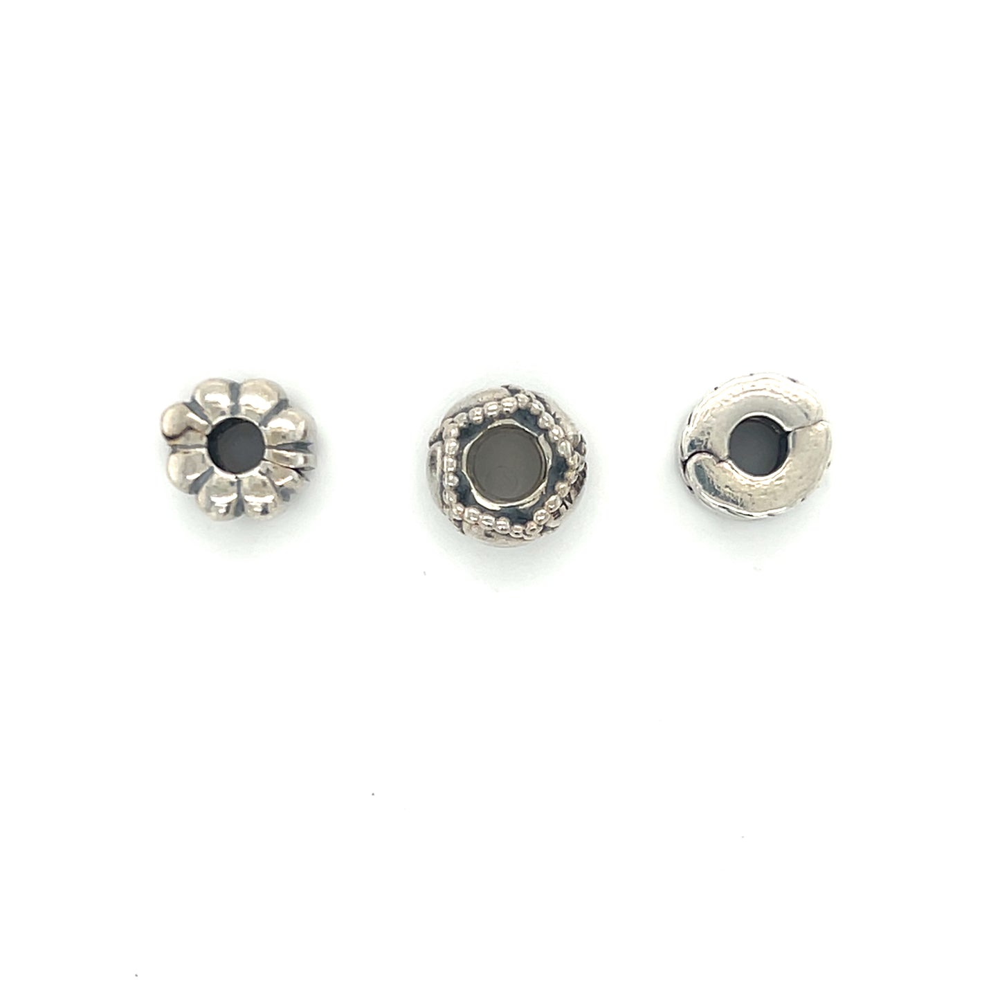 Authentic Pandora Heart & Locking Clip Bead Set (3 Beads)