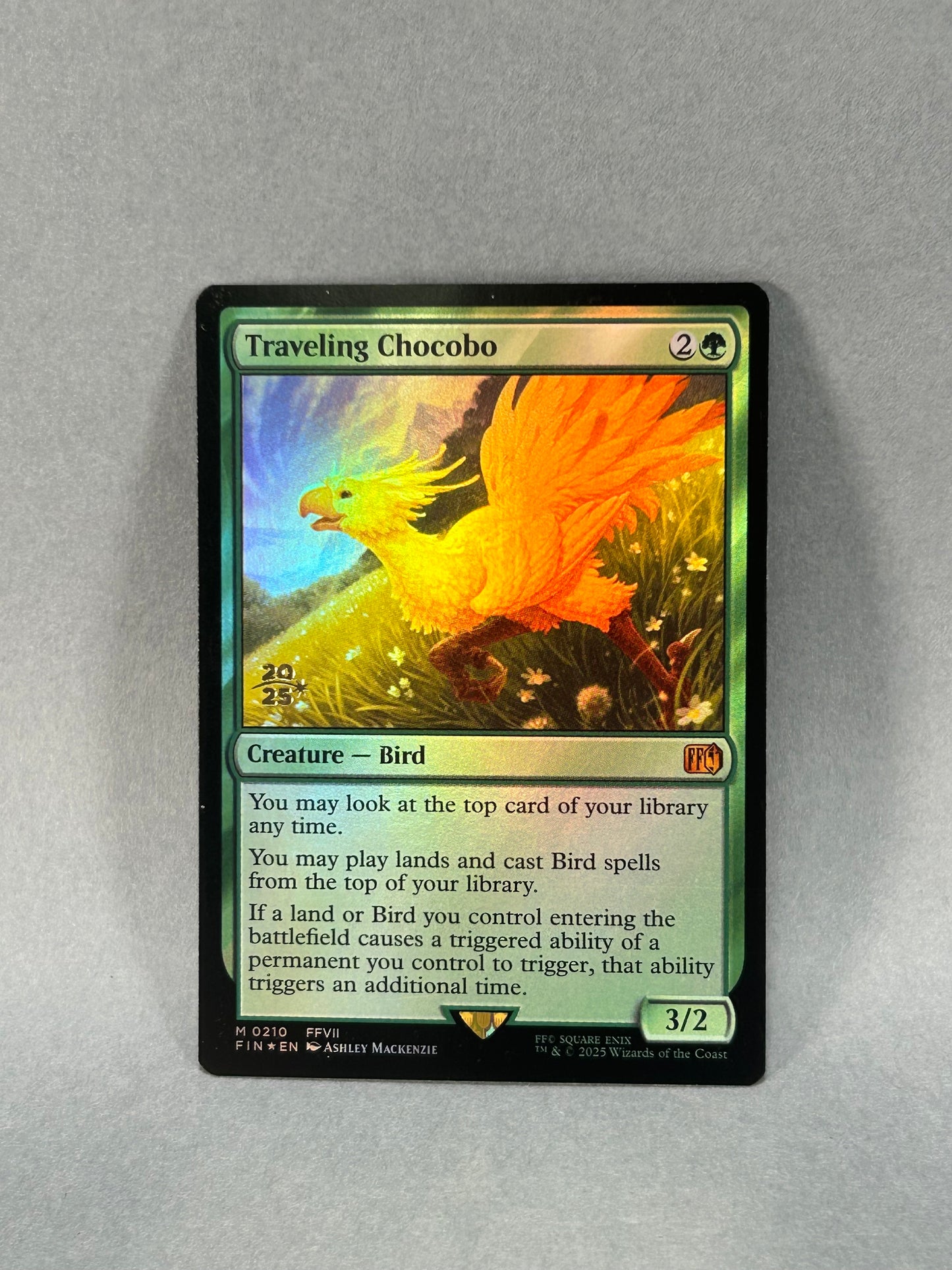 MTG Traveling Chocobo (Foil) | Final Fantasy VII | Magic: The Gathering #0210