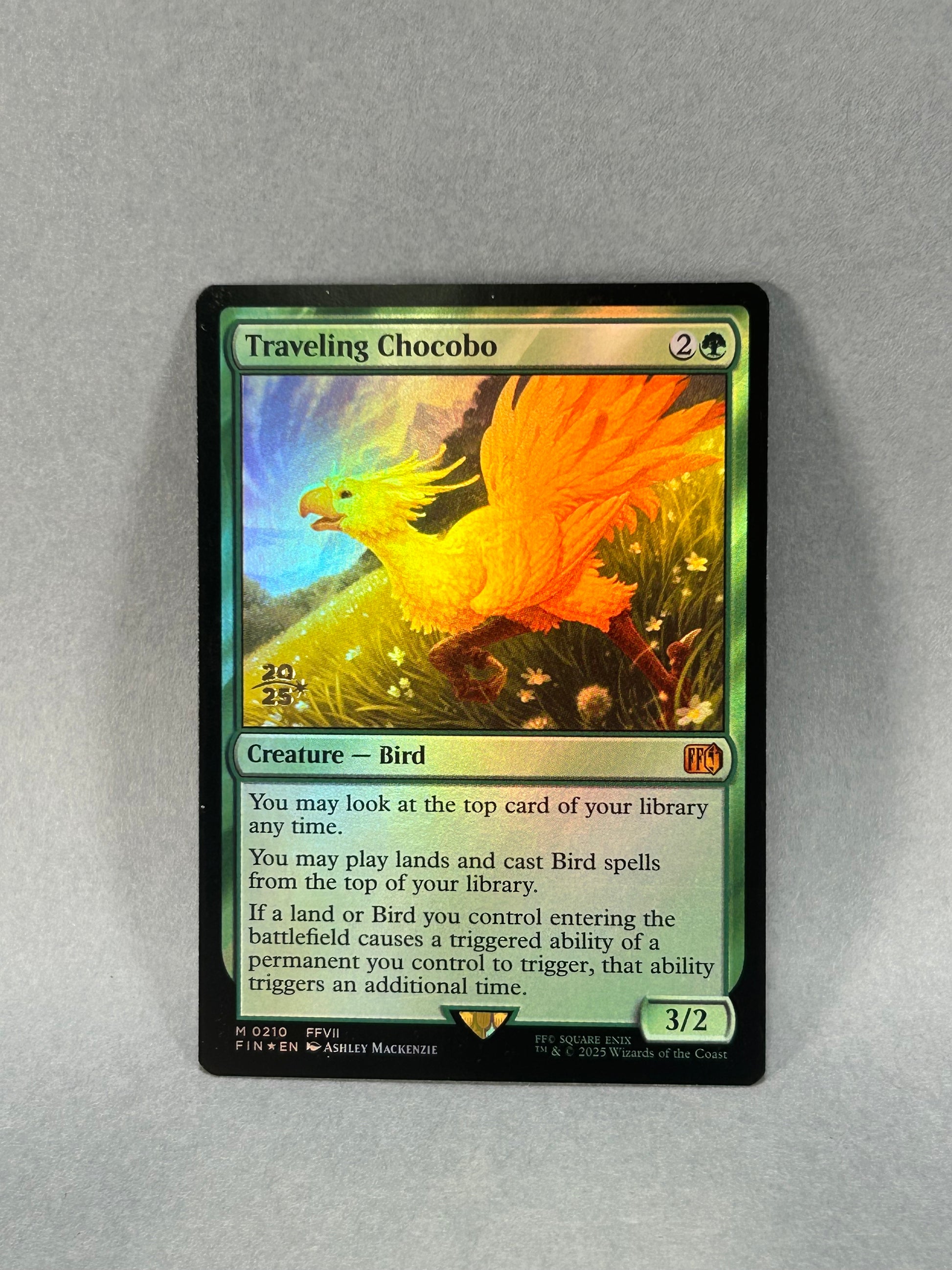 MTG Traveling Chocobo (Foil) | Final Fantasy VII | Magic: The Gathering #0210