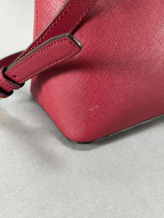 Michael Kors Cindy Saffiano Satchel Bag - Red