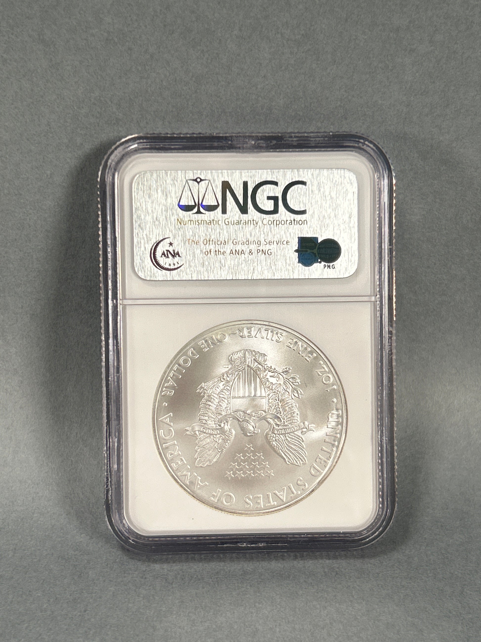NGC Graded 2008 $1 Silver Eagle MS 69