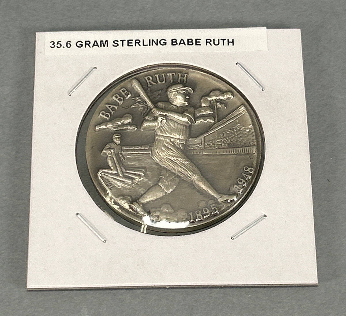 Sterling Silver Babe Ruth Coin