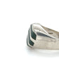 925 Sterling Silver Green Ring; Size 9; 15.9g