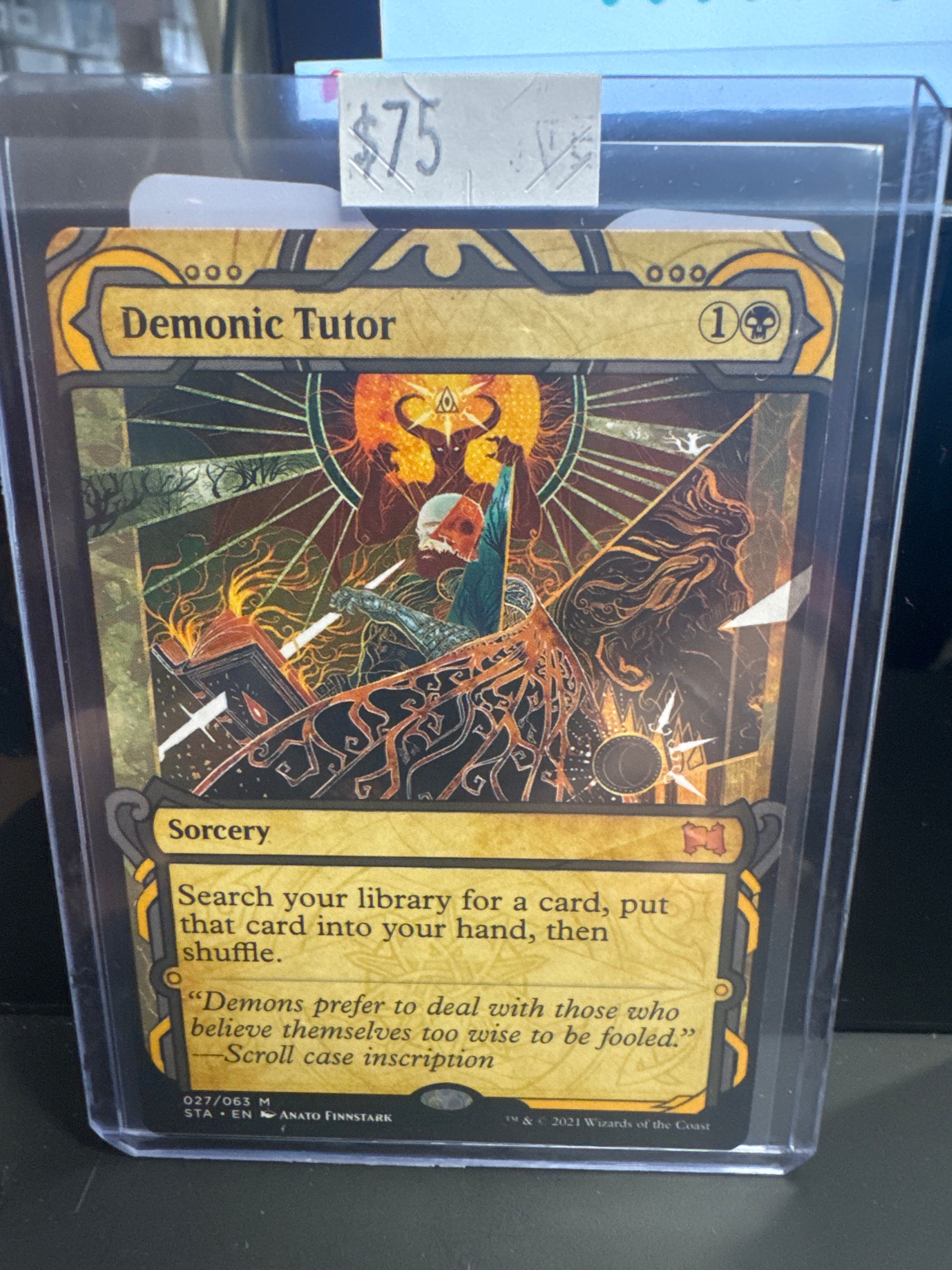 Demonic Tutor Magic: The Gathering Secret Lair trading card front