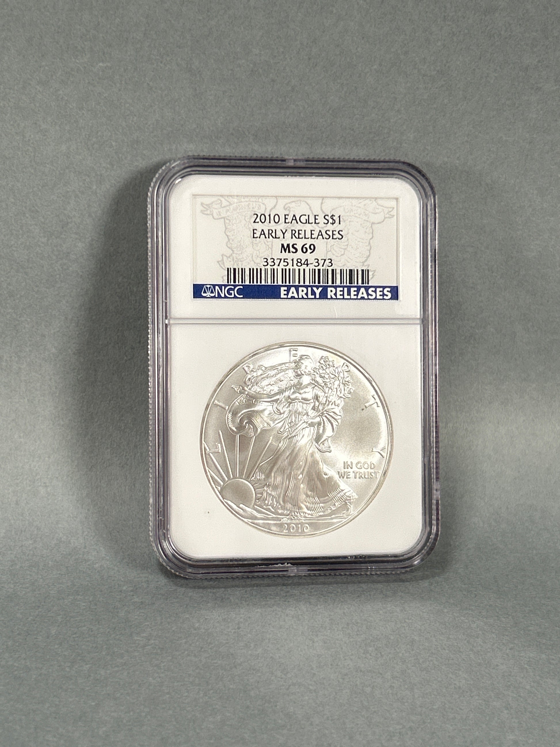 NGC Graded 2010 $1 Silver Eagle MS 69