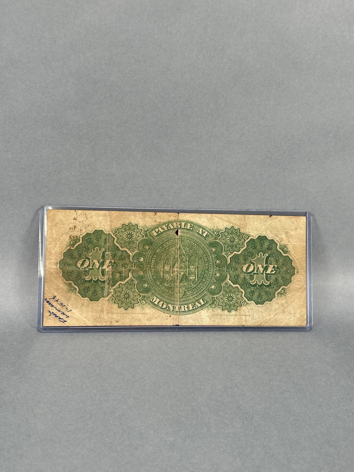 1878 Canada One Dollar Note