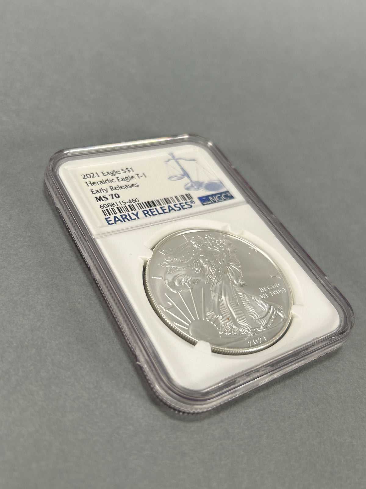 2021 Silver Eagle Heraldic Eagle T-1 NGC-MS 70