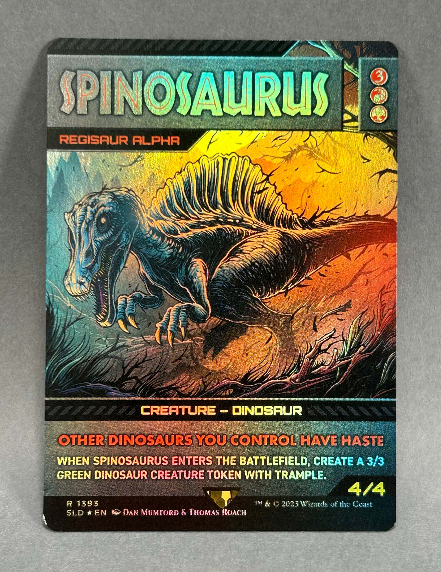 MTG Spinosaurus (Foil) | Jurassic World Collection | Magic: The Gathering #1393