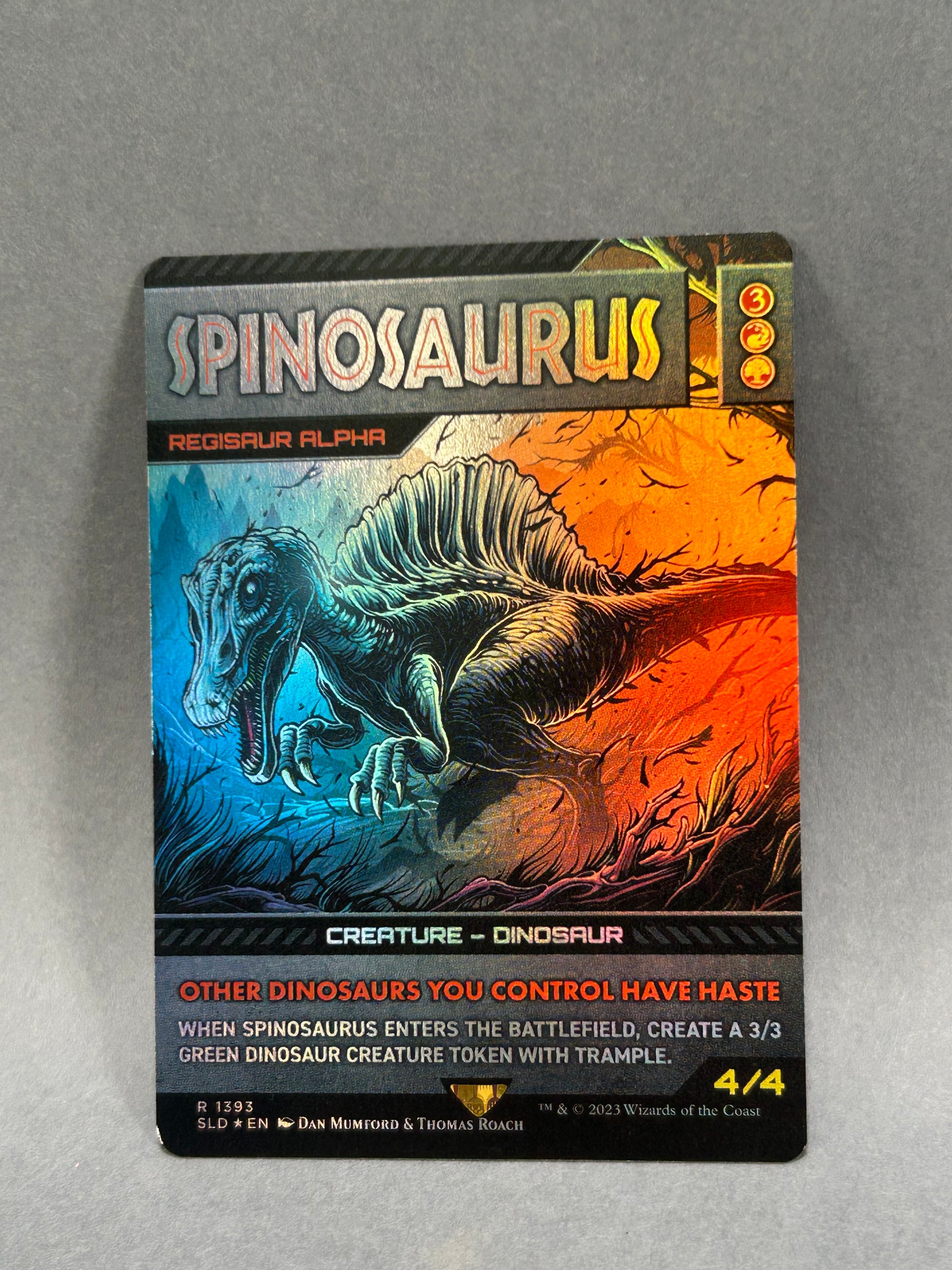 MTG Spinosaurus (Foil) | Jurassic World Collection | Magic: The Gathering #1393